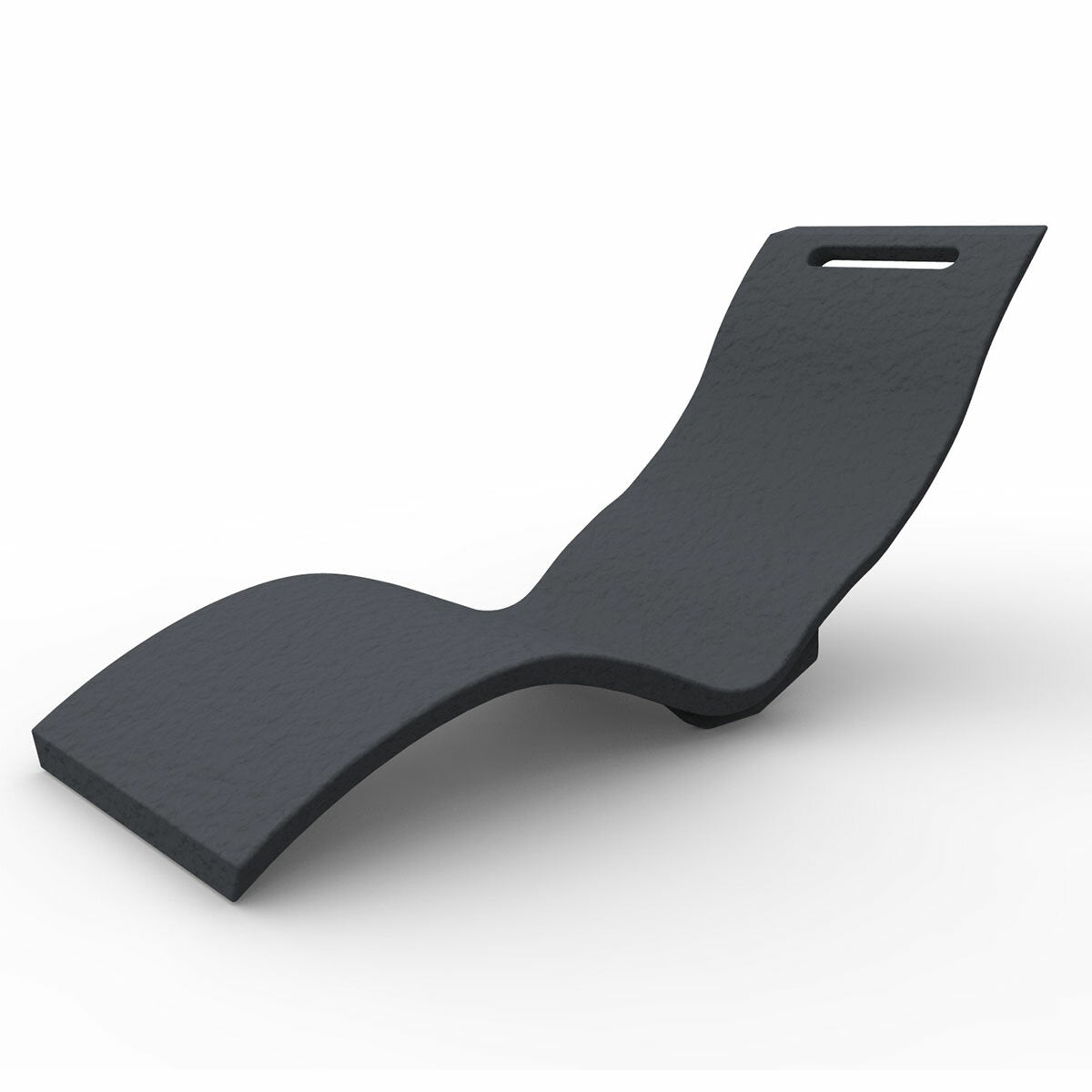Arkema Serendipity Chaise sun lounger in HD polyethylene in anthracite color