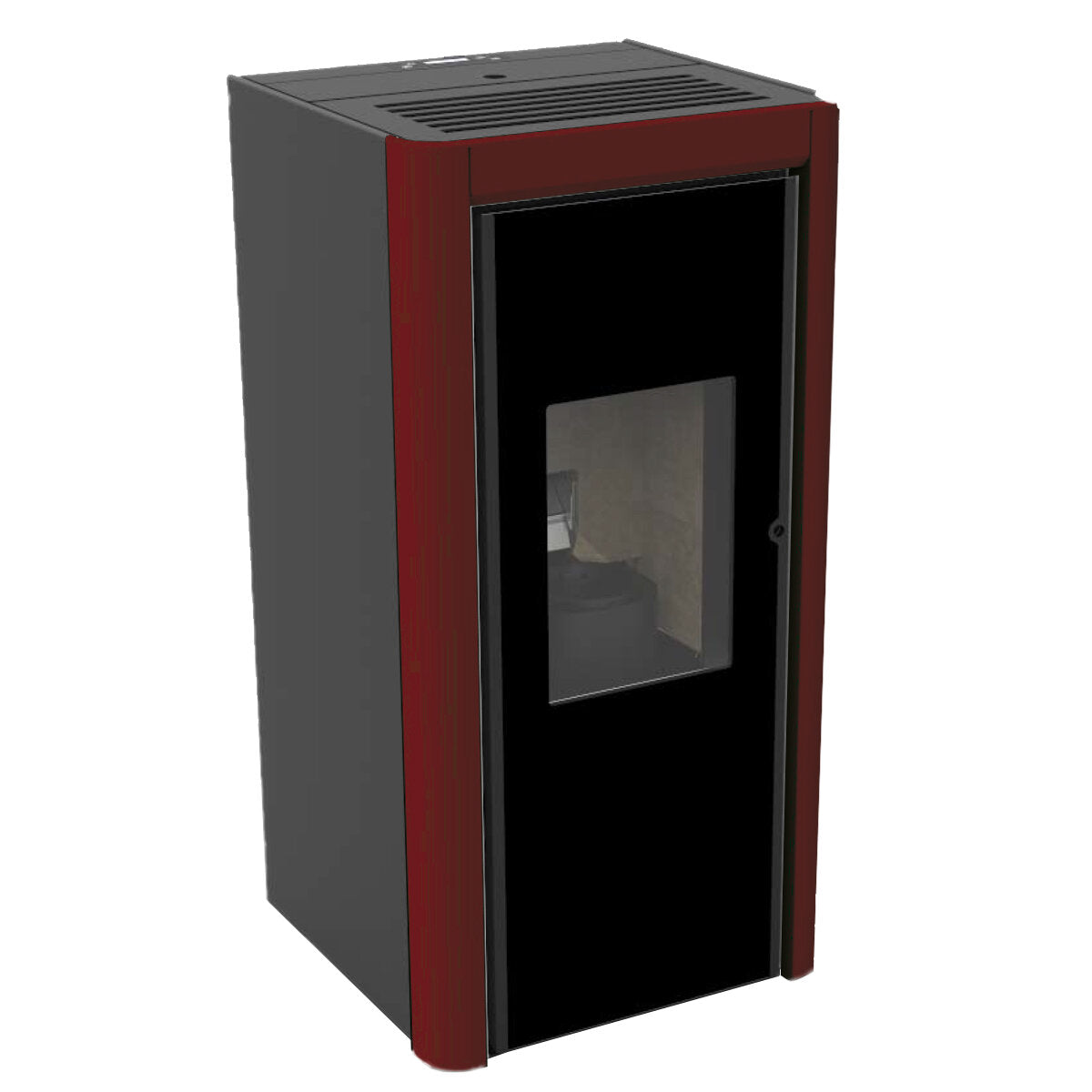 Cola Grace 10 kW air pellet stove WiFi burgundy