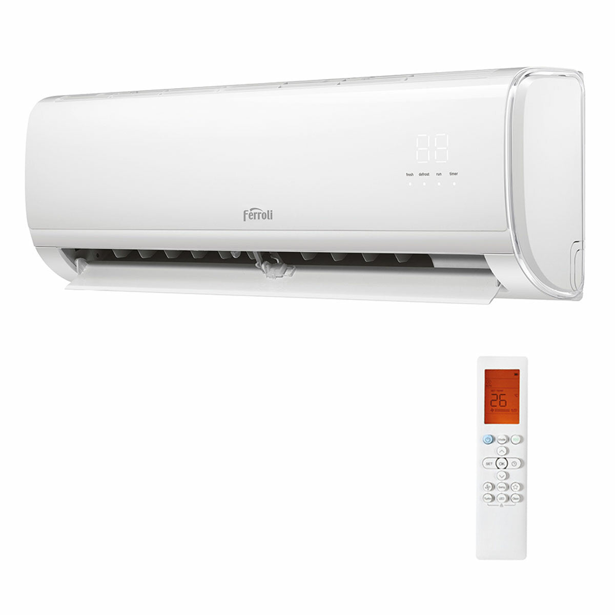 Ferroli Giada trial split air conditioner 9000+9000+12000 BTU inverter A+ wifi outdoor unit 6.2 kW