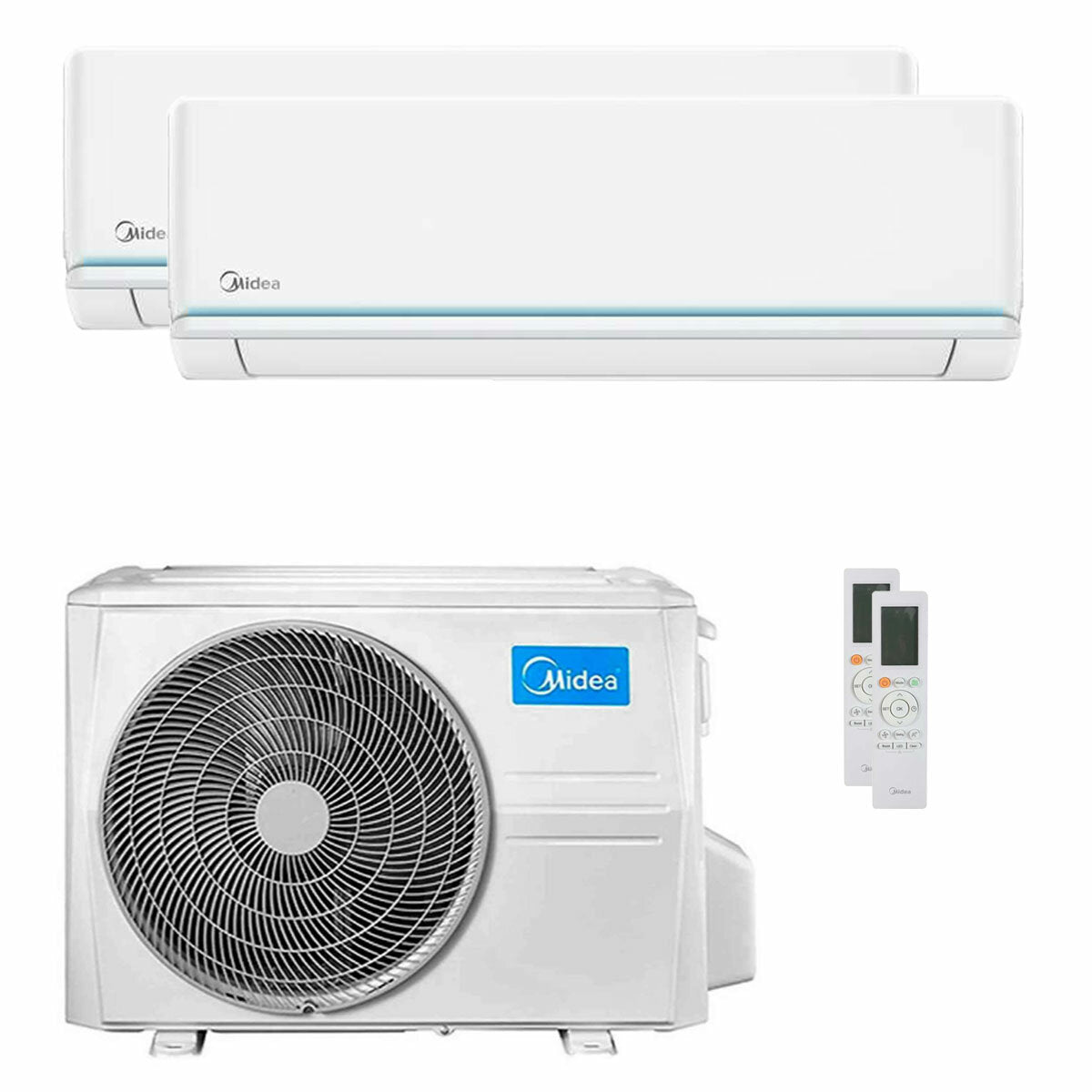 Midea Evolution Dual-Split-Klimaanlage 9000+12000 BTU Inverter A++ Außeneinheit 5,3 kW 