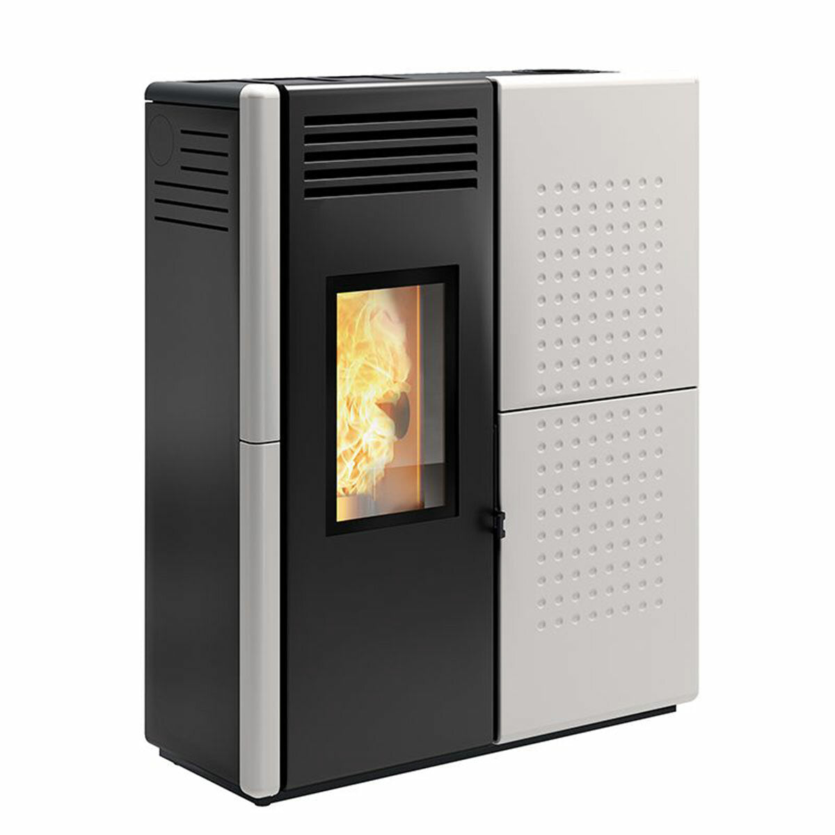Caminetti Montegrappa Fendor SXS12 pellet stove 13.4 kW with ducted air White
