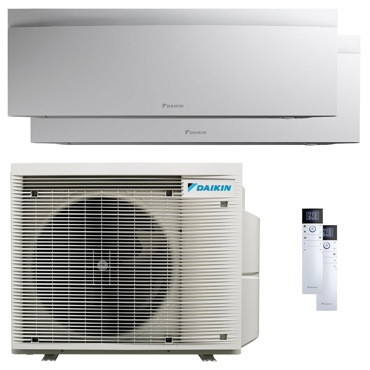 Daikin Emura 3 dual split air conditioner 7000+15000 BTU inverter A++ wifi outdoor unit 5 kW White