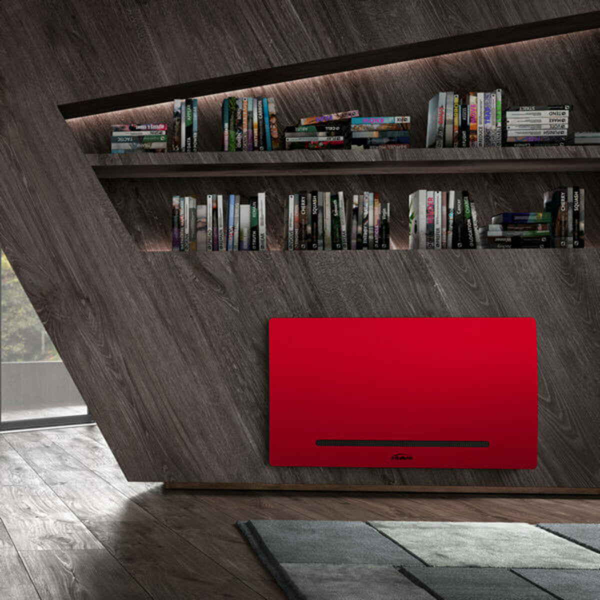 Galletti ART-U Metallic Skin Red 40 Gebläsekonvektor 3,21 - 3,12 kW rot