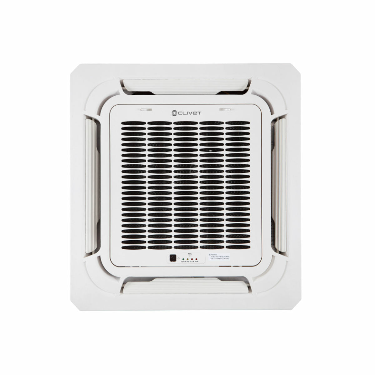 Clivet BOX 2 Klimaanlage 650x650 4-Wege-Dual-Split-Kassette 9000+12000 BTU Inverter A++ Außengerät 5,3 kW
