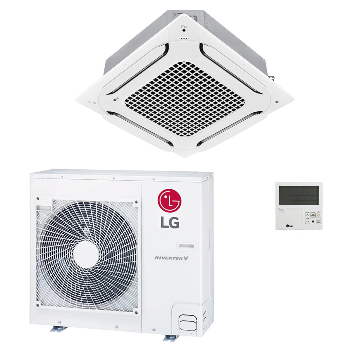 Climatiseur cassette compact LG UT 36 000 BTU R32 Inverter A++/A+ 4 voies