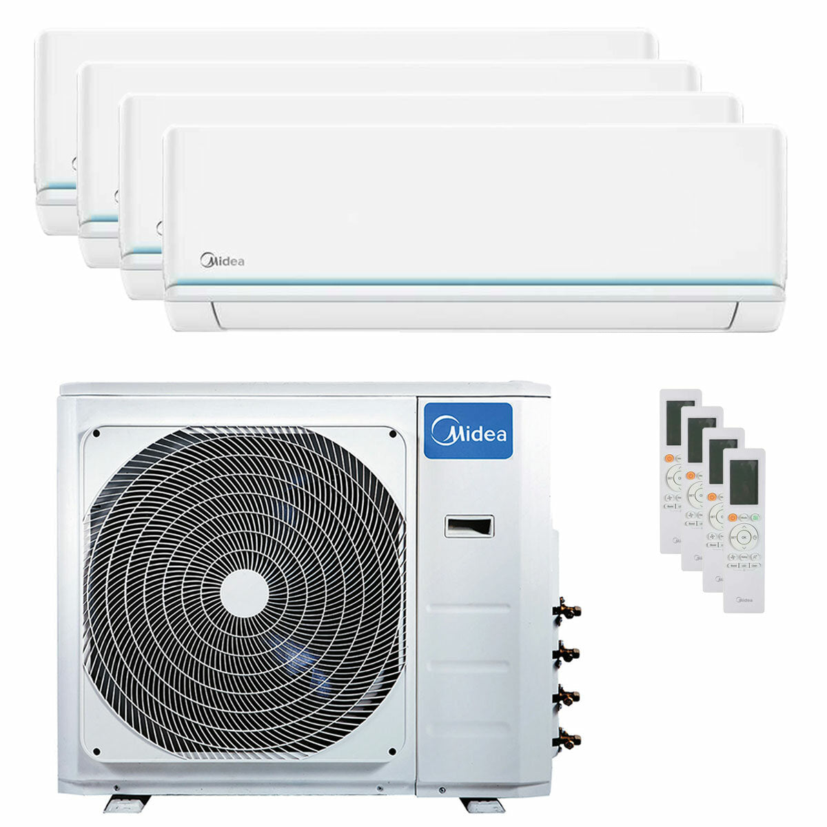 Midea Evolution quadri split air conditioner 9000+9000+9000+9000 BTU inverter A++ external unit 8.2 kW