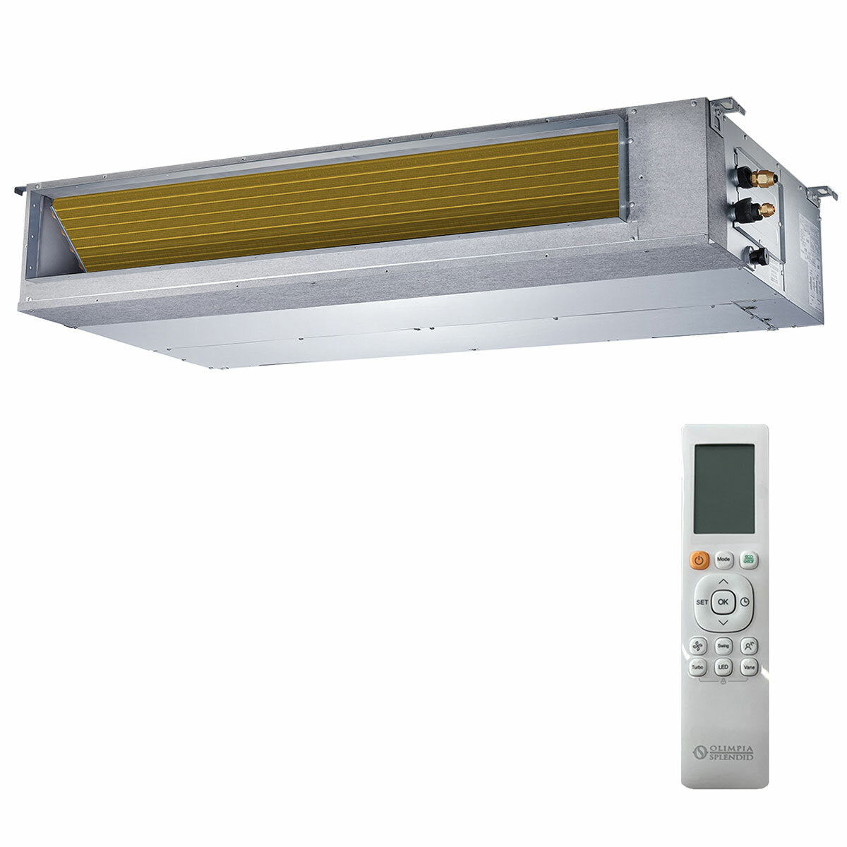 Olimpia Splendid Nexya S6 E Duct dual split air conditioner 9000+12000 BTU inverter A++ external unit 4.1 kW