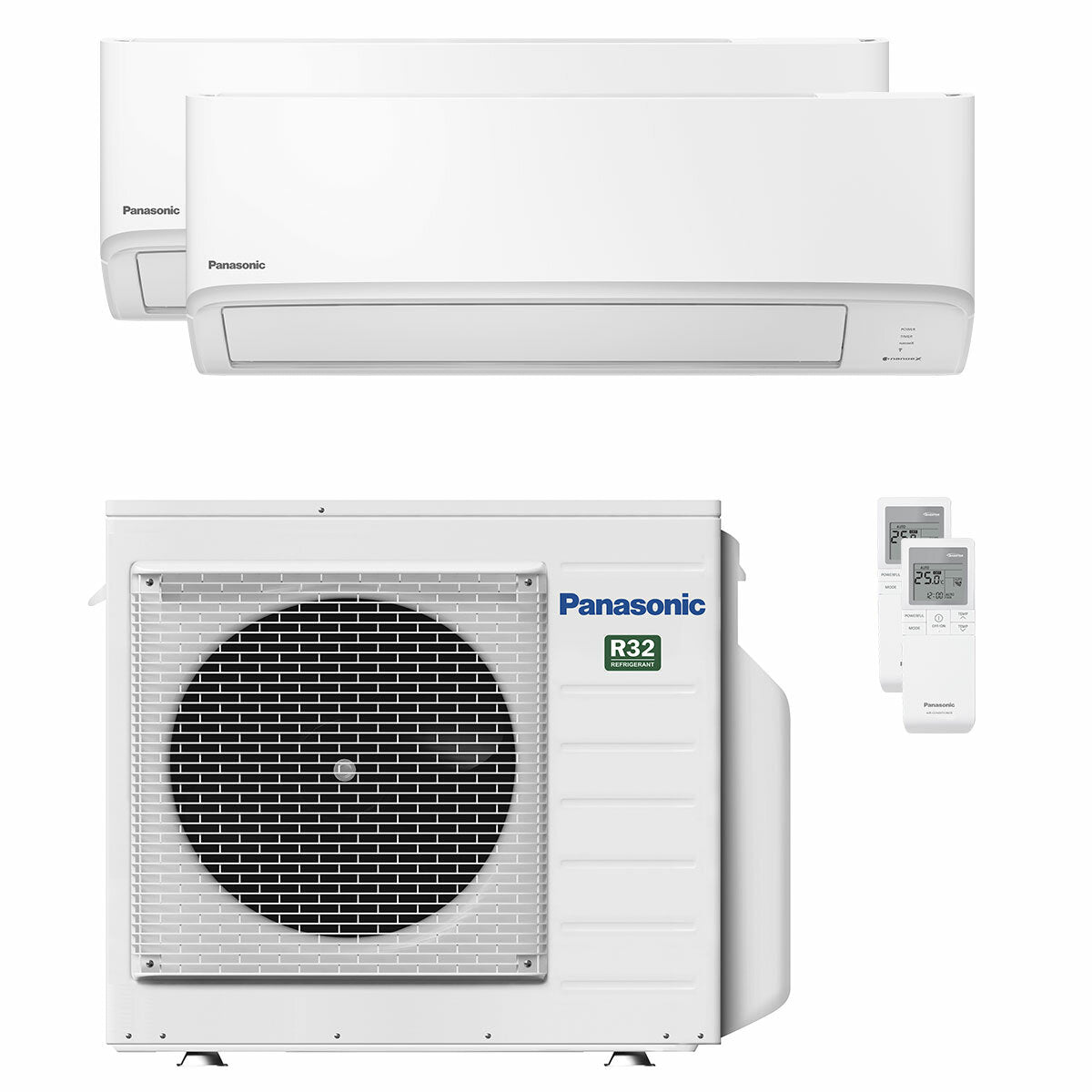 Panasonic TZ-Serie Dual-Split-Klimaanlage 7000+12000 BTU A++ WLAN-Außeneinheit 5,2 kW 