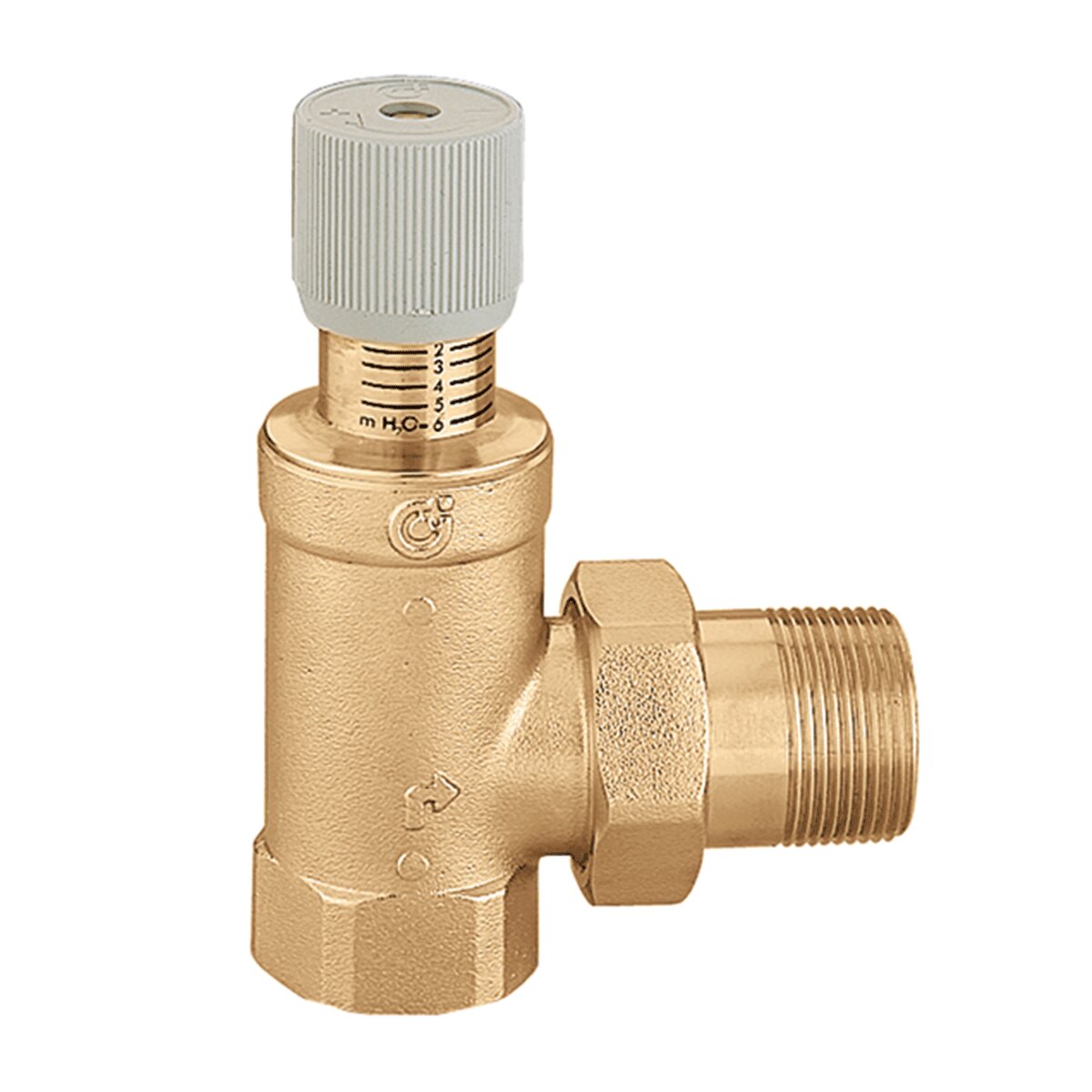 Caleffi series 519 adjustable differential by-pass valve