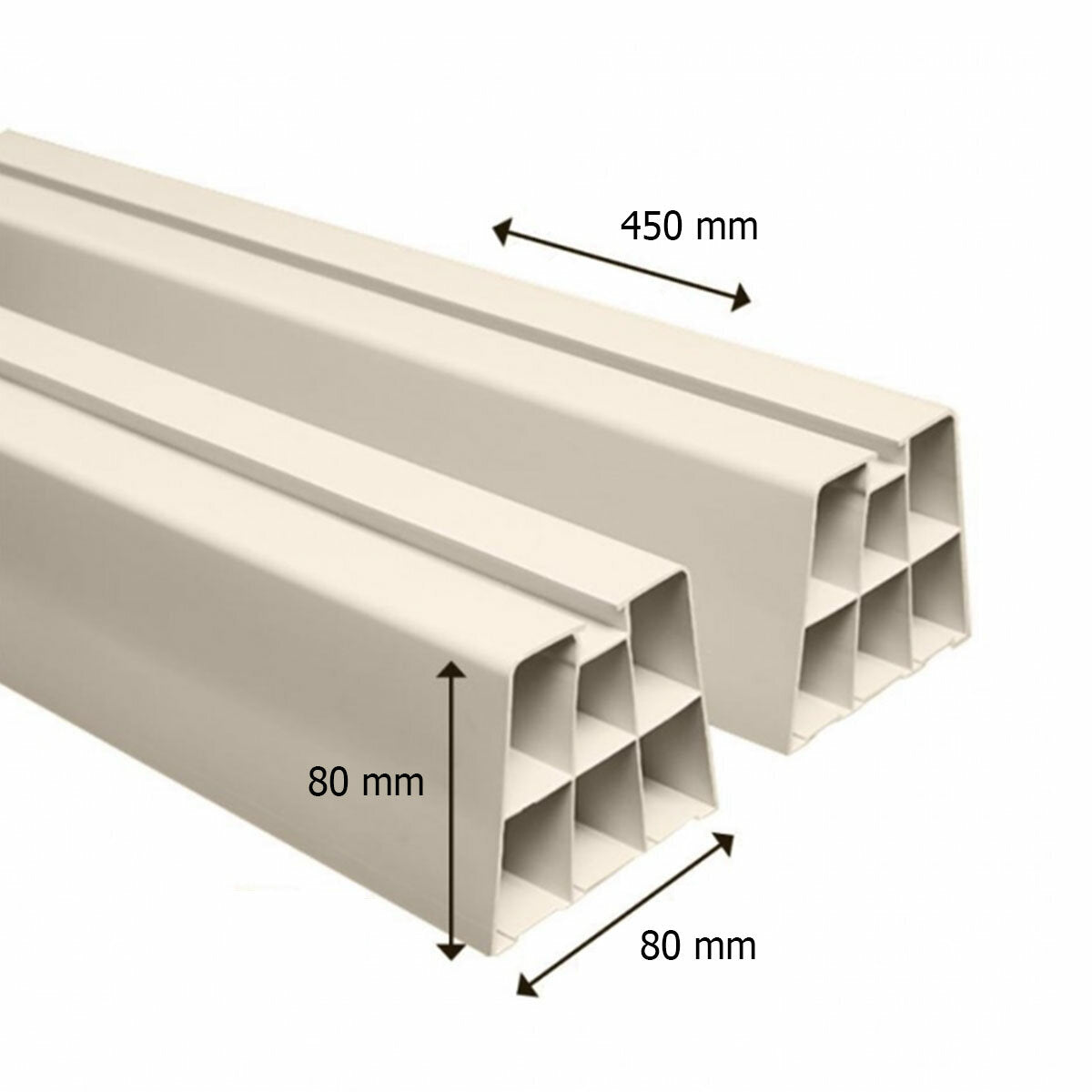 Niccons floor support 80x80x450mm