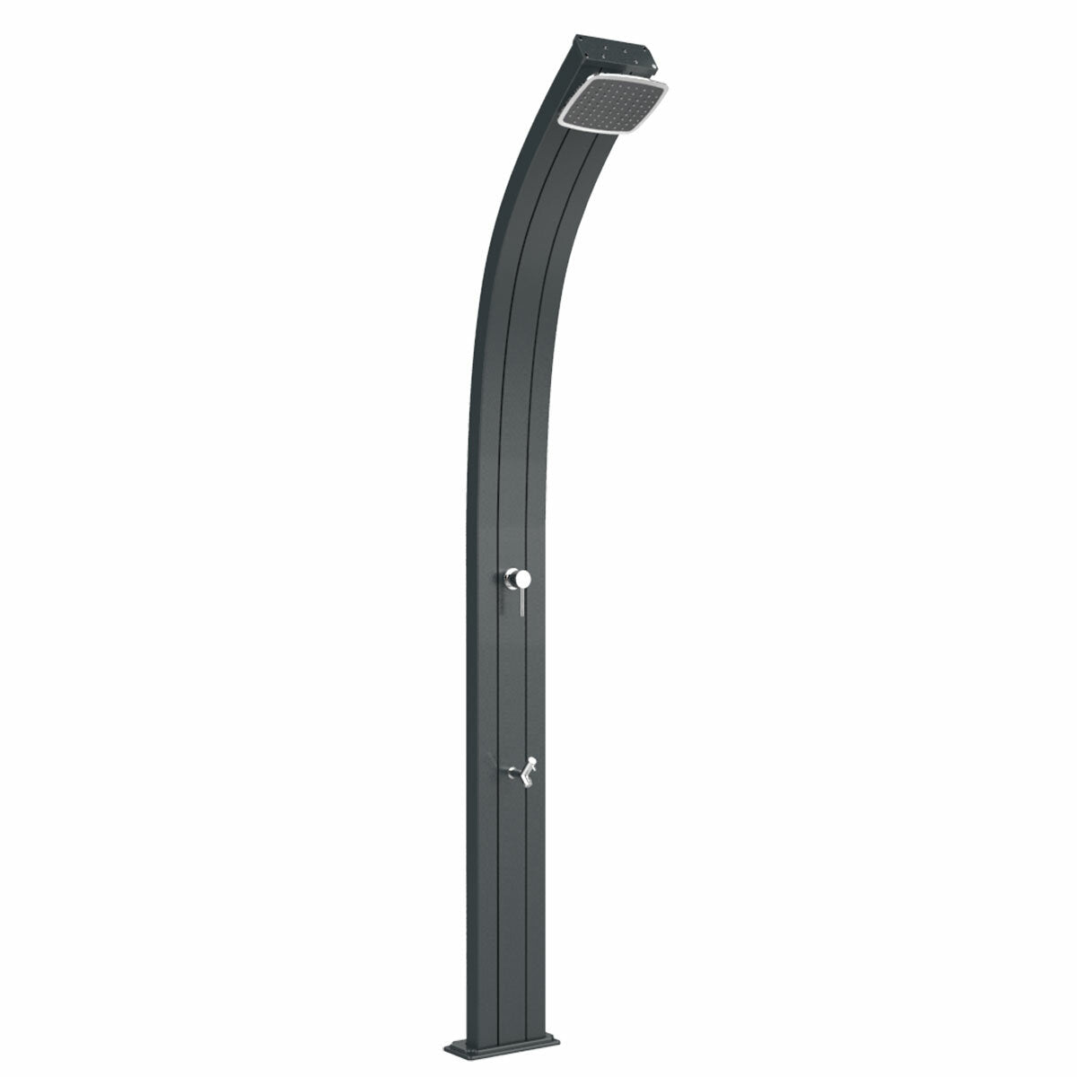 Arkema Spring A125 Anthracite garden shower with foot washer
