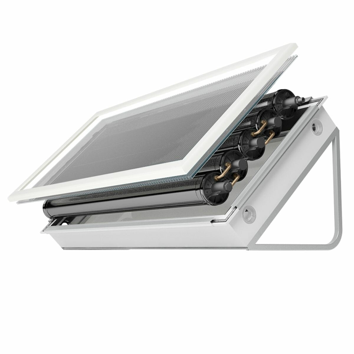 Panneau solaire Pleion Ego 110 blanc à circulation naturelle 105 litres toit plat et incliné