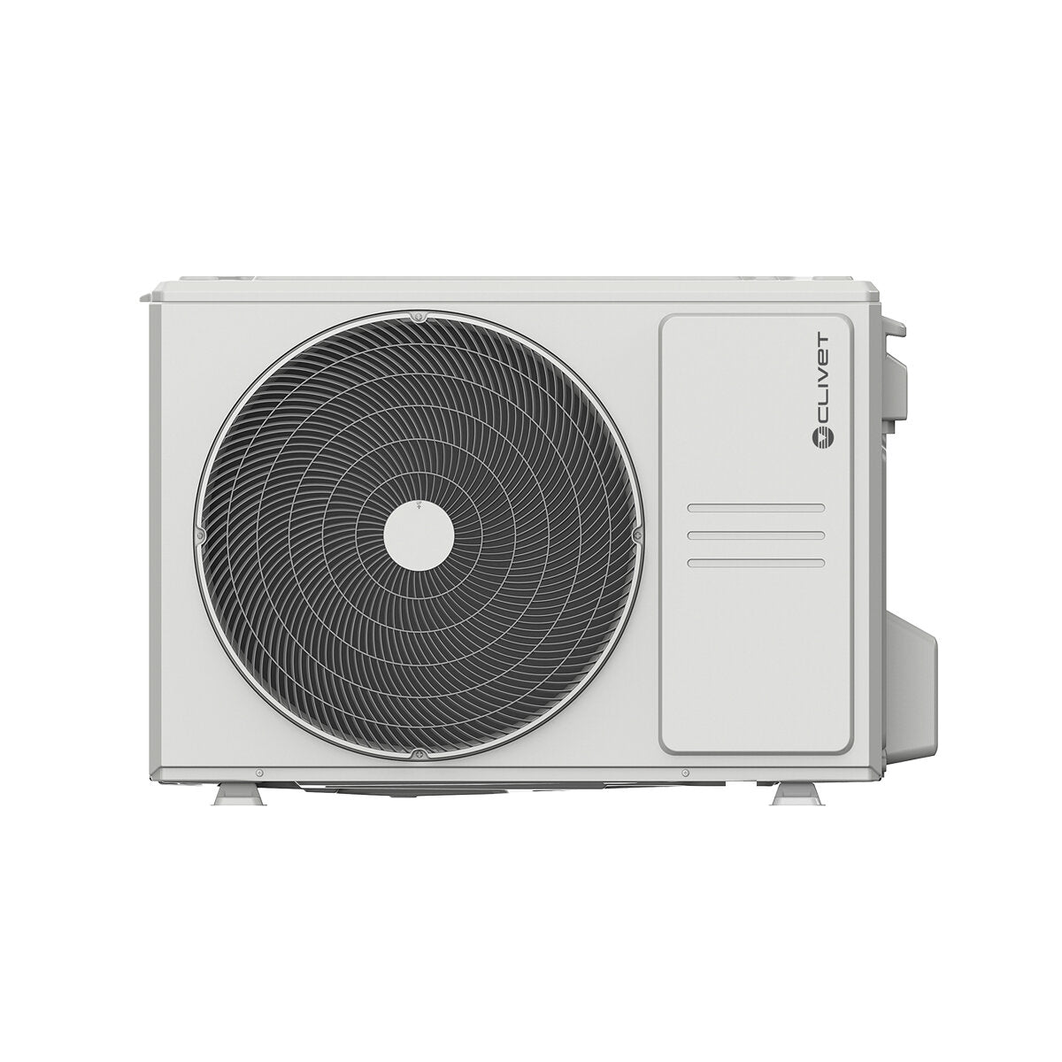 Clivet BOX 2 air conditioner 650x650 4-way dual split cassette 9000+18000 BTU inverter A++ outdoor unit 5.3 kW