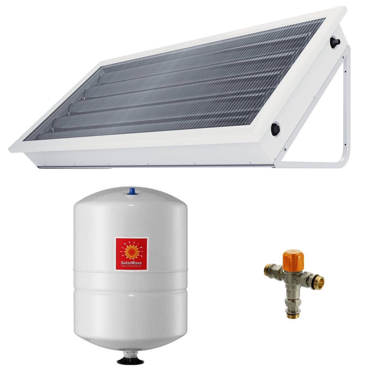 Panneau solaire à circulation naturelle Pleion Ego 260 blanc 245 litres avec accessoires d'installation