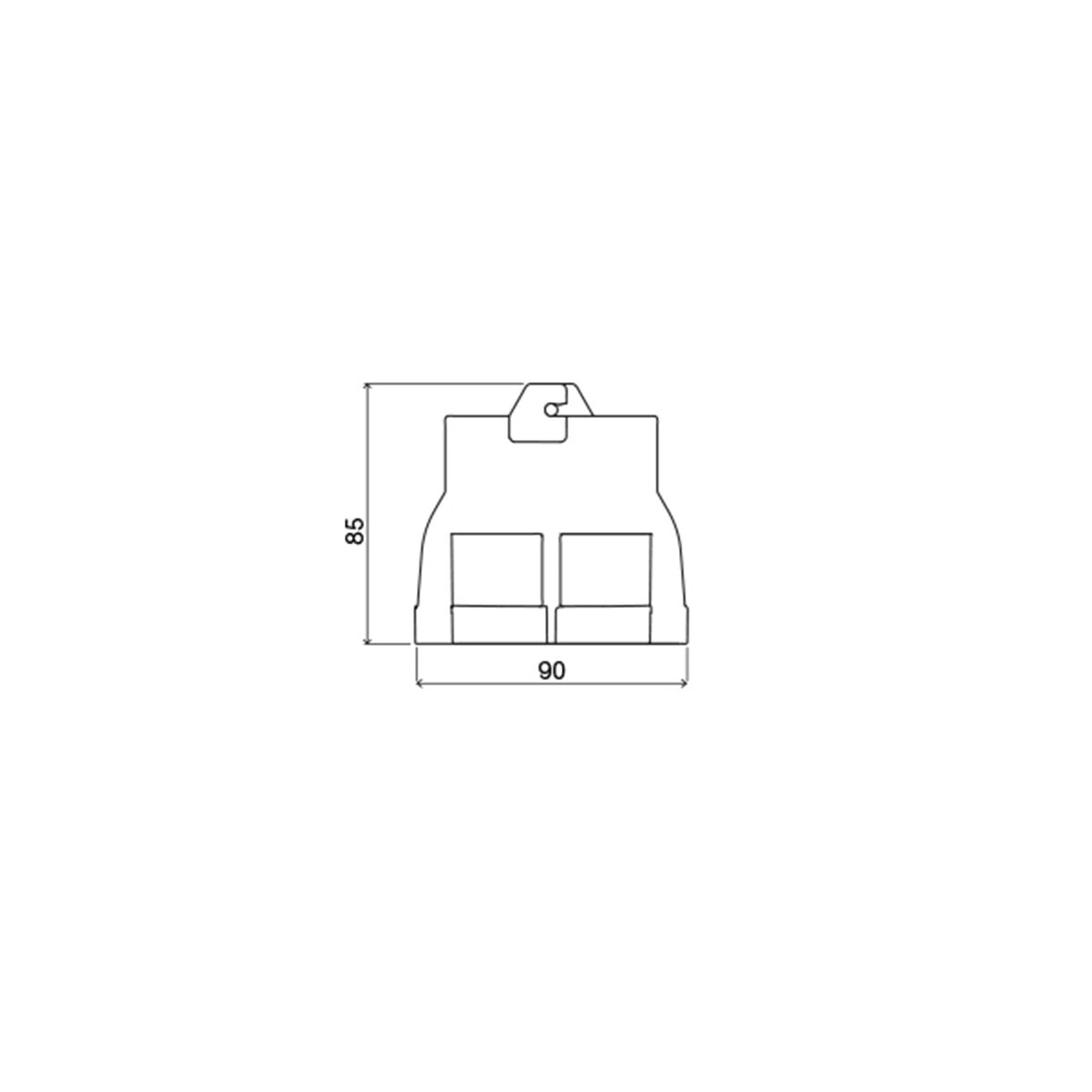 OLI DECO double drain valve with cable operation