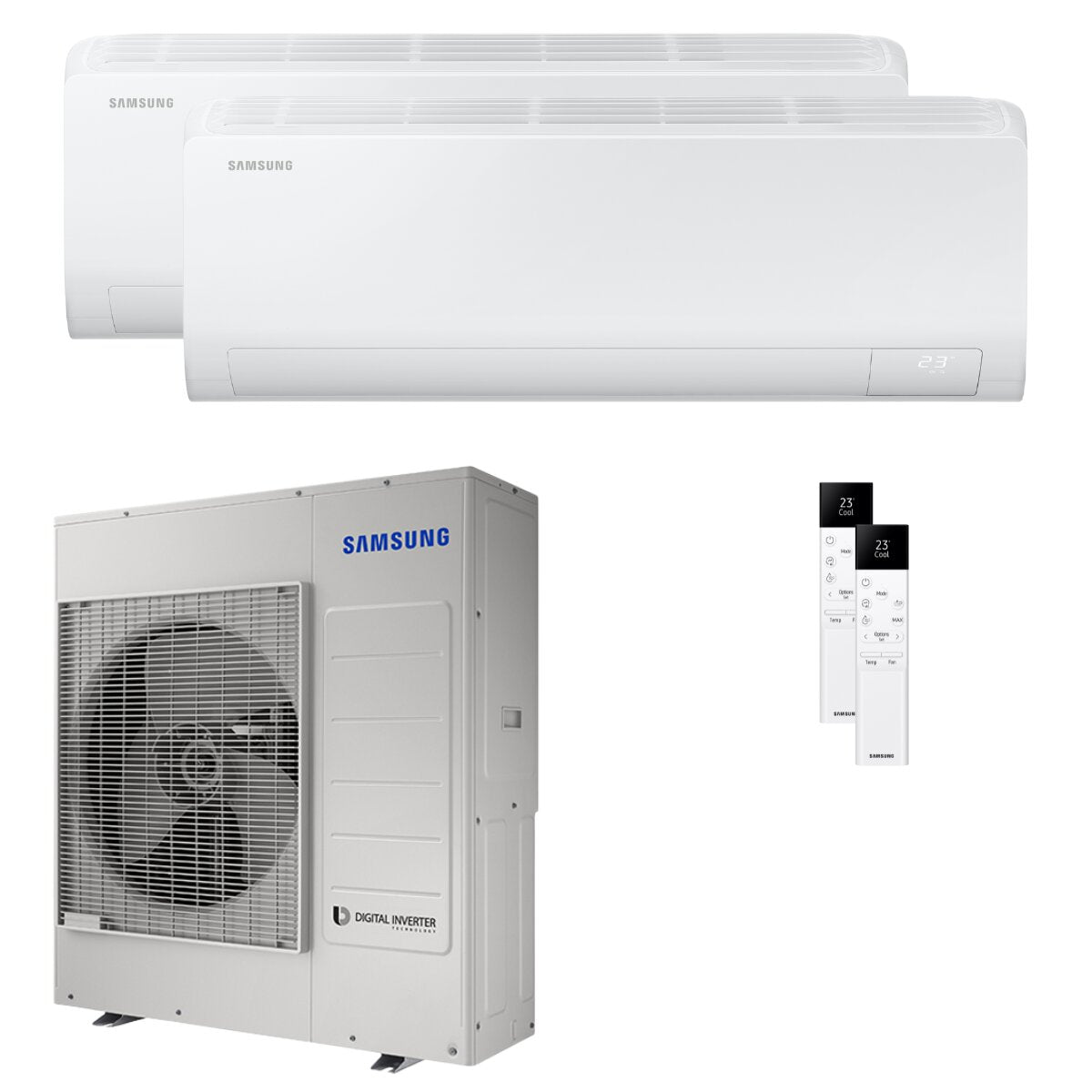 Samsung Cebu S2 Dual-Split-Klimaanlage 24000+24000 BTU Inverter A++ WLAN-Außeneinheit 10 kW 