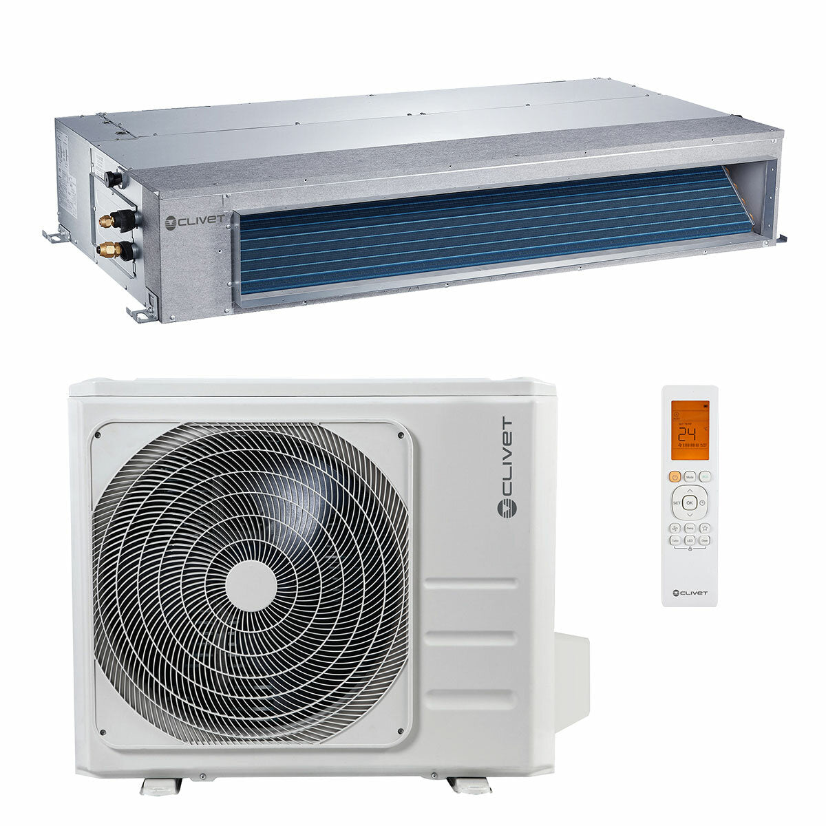 Clivet DUCT 2 ductable air conditioner 18.000 BTU light commercial Inverter A++ R32