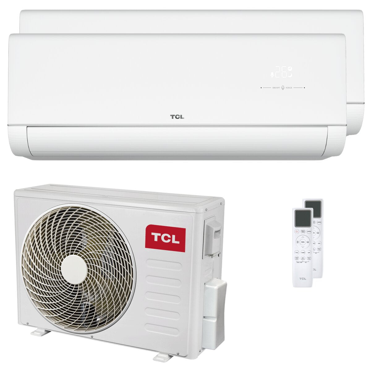 TCL VoxIN P9 Dual-Split-Klimaanlage 18000 + 18000 BTU Inverter A++ WLAN-Außeneinheit 7,9 kW 