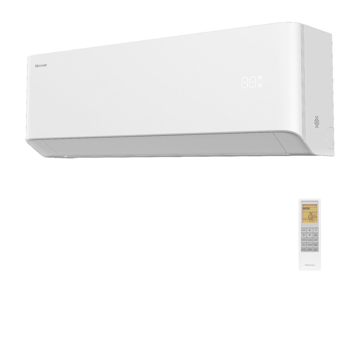 Hisense Uni HB Quad-Split-Klimaanlage 9000+9000+9000+12000 BTU Inverter A++ WLAN-Außeneinheit 8 kW 
