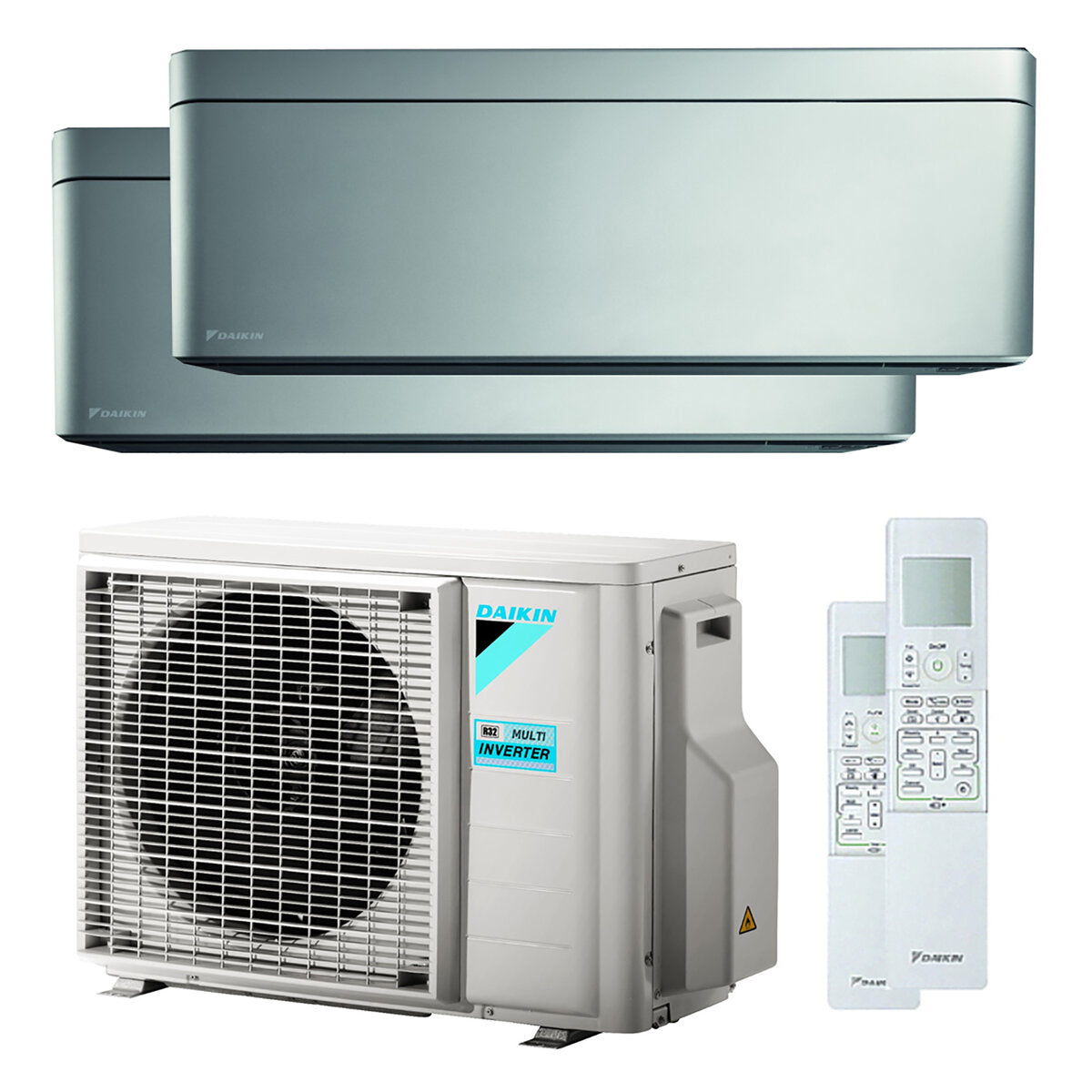 Climatiseur double split élégant Daikin 9000 + 9000 BTU onduleur A +++ unité extérieure wifi 5,0 kW