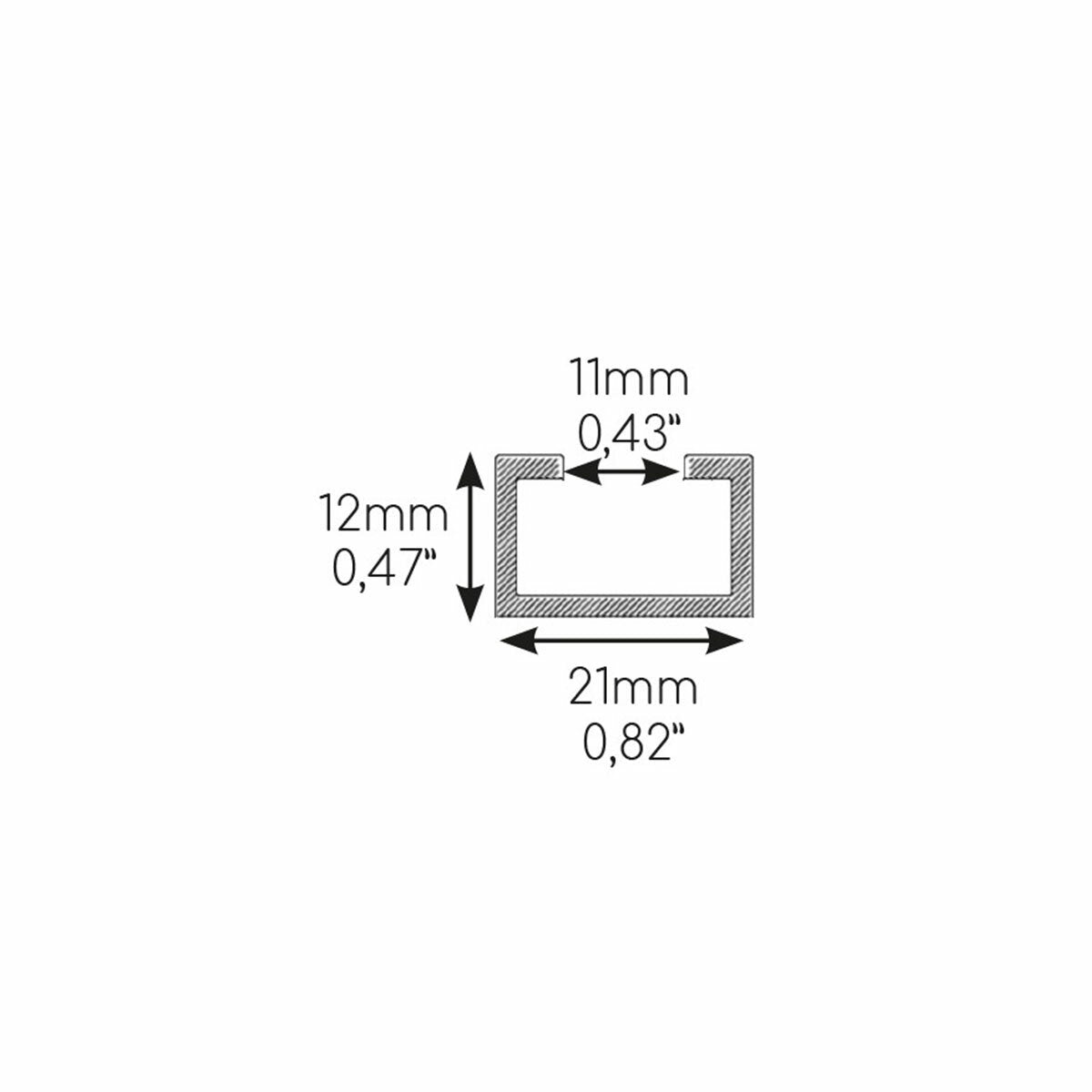 Niccons SUMO LC support de sol anti-vibration 160x90x450 mm avec profil 21 mm