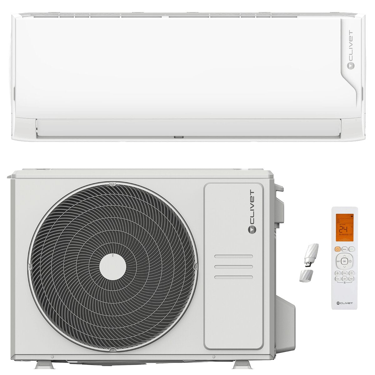 Clivet Cristallo 2 Air Conditioner 12000 BTU R32 Inverter A+++ WiFi