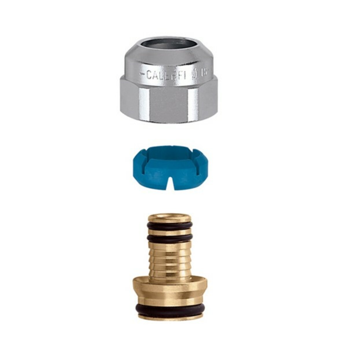 Multilayer fitting series 679 chrome 20x2 - 3/4 connections for Caleffi valves and lockshields