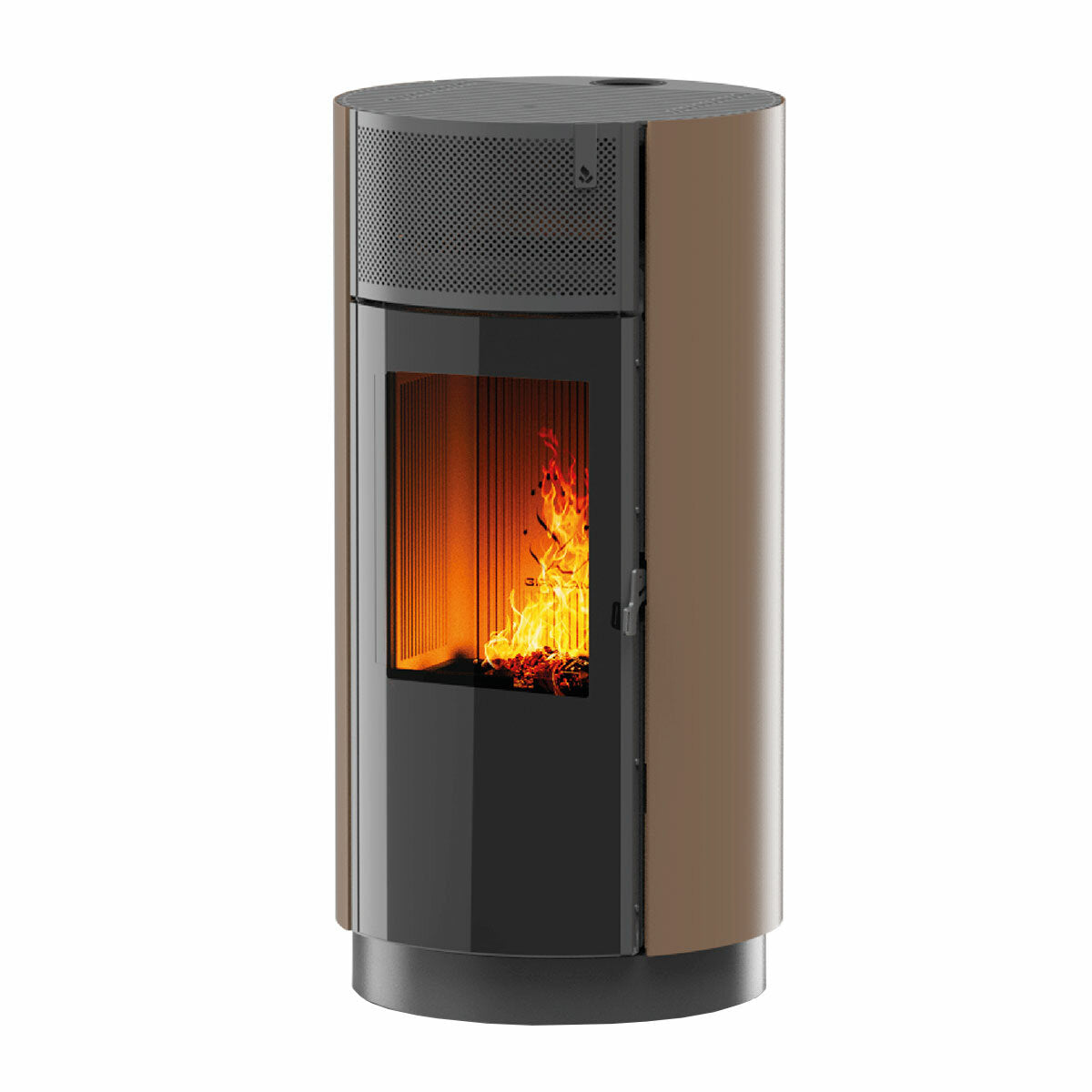 Girolami Round 14 13 kW WiFi Air Pellet Stove - Bronze