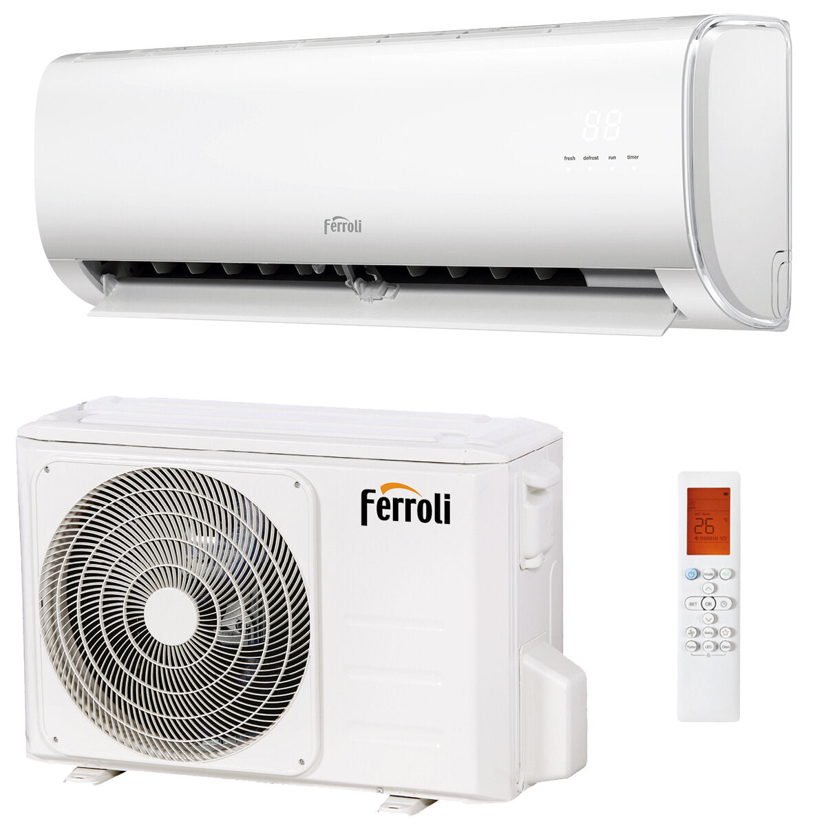 Ferroli Giada S 12000 BTU R32 Climatiseur Inverter Classe A++ WiFi