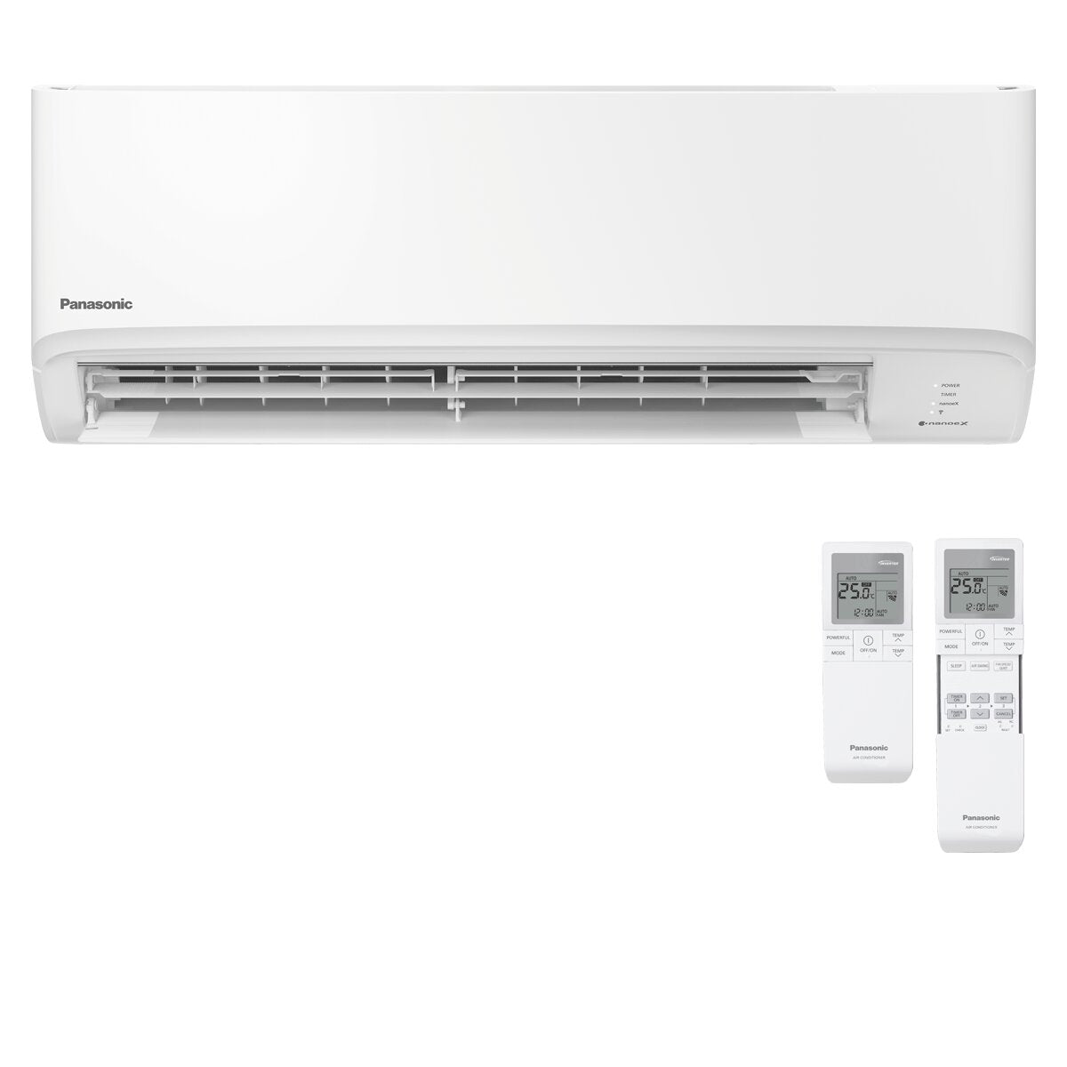 Panasonic Klimaanlage TZ-Serie Dual Split 7000+7000 BTU Inverter A+++ WLAN-Außeneinheit 3,5 kW 