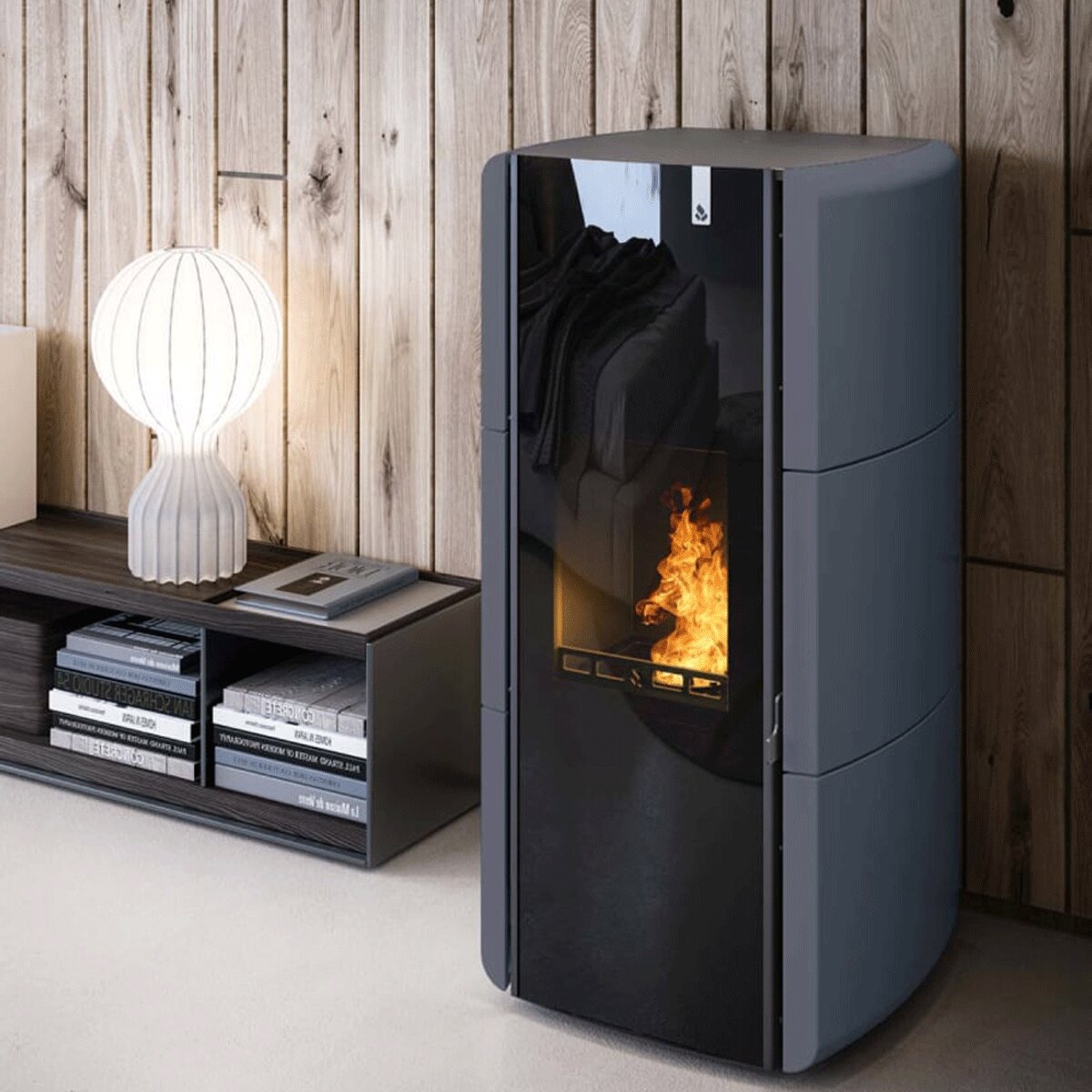 Girolami Edge 14 15 kW Hydro Multi-Fuel Stove with DHW Kit - Grey