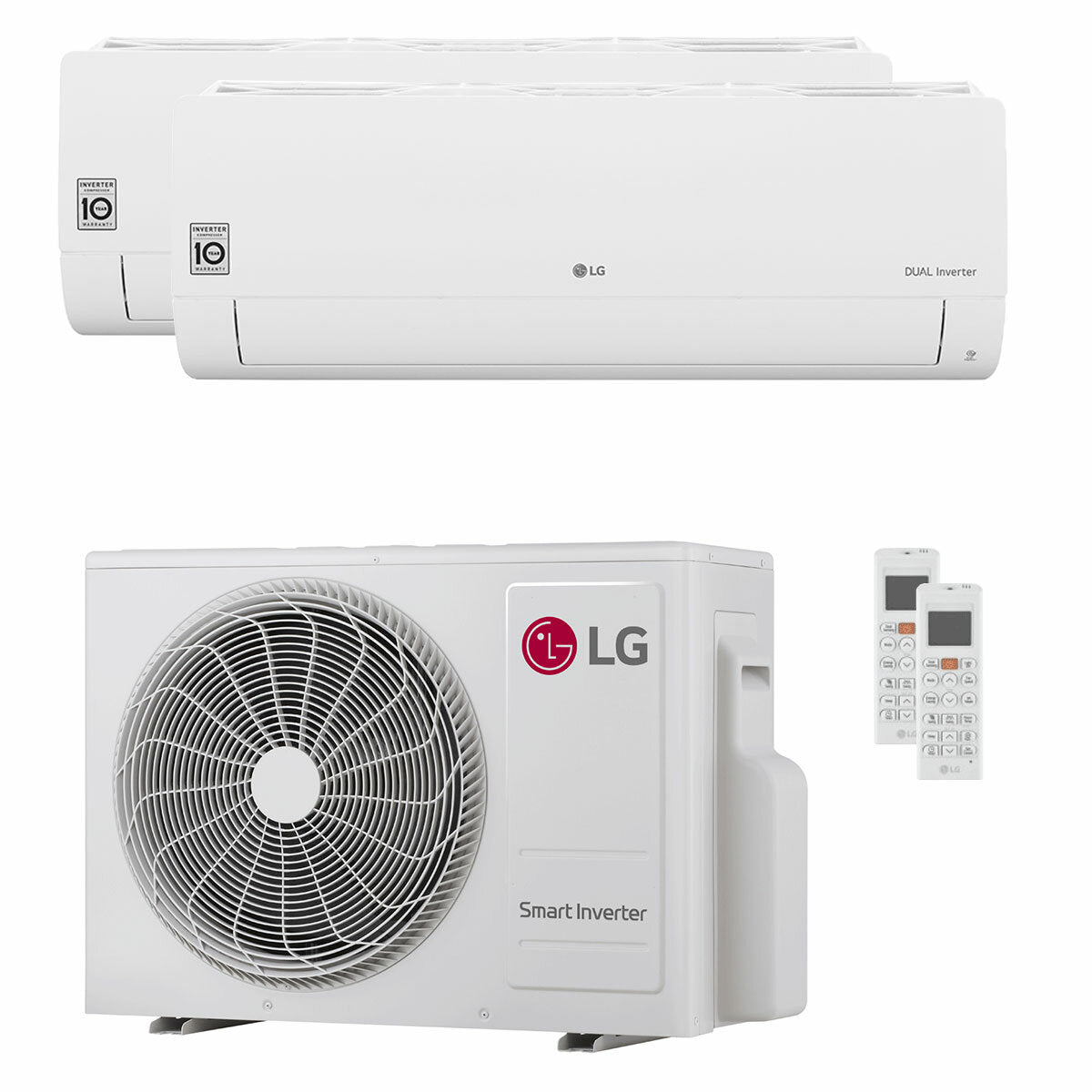 LG Libero Smart air conditioner dual split 9000+9000 BTU inverter A+++ external unit 4.7 KW