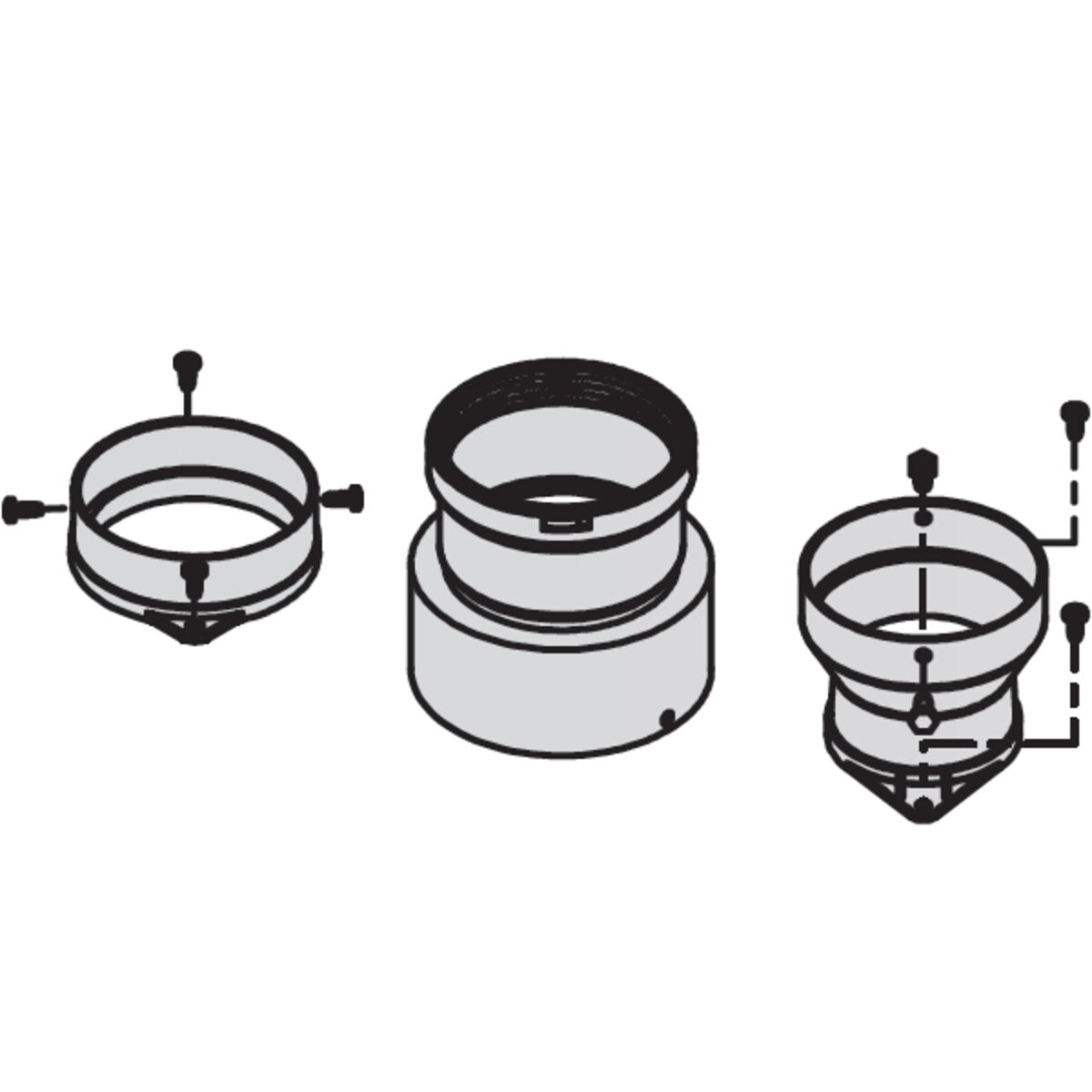 Split flue gas exhaust for Beretta condensing boiler