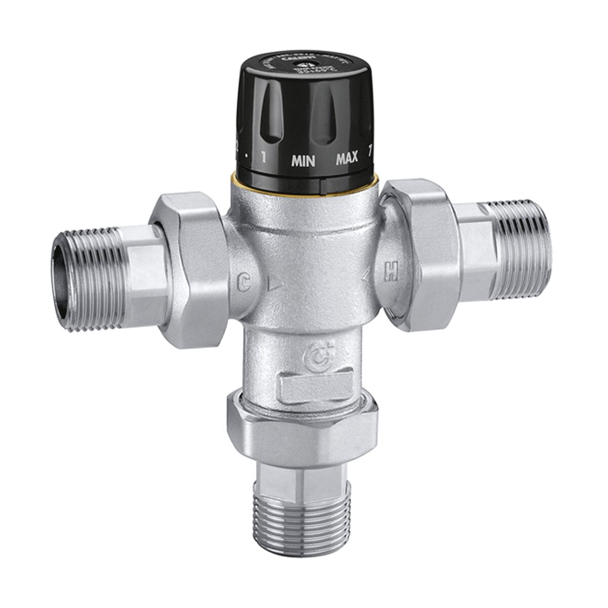 Caleffi 5219 series thermostatic mixer with non-return knob 1"