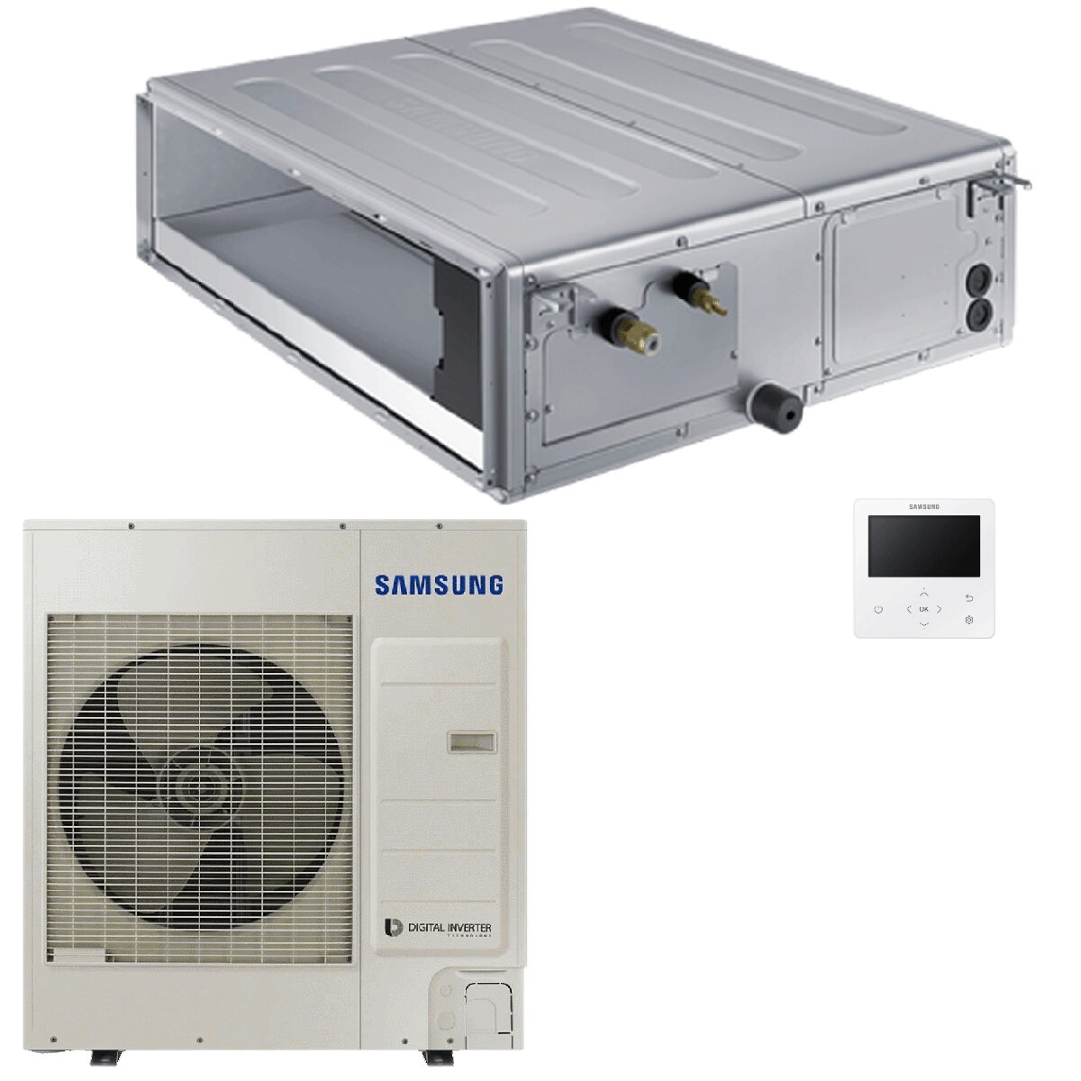 Samsung ducted air conditioner medium prevalence 41000 BTU inverter A++ external unit 12 kW commercial