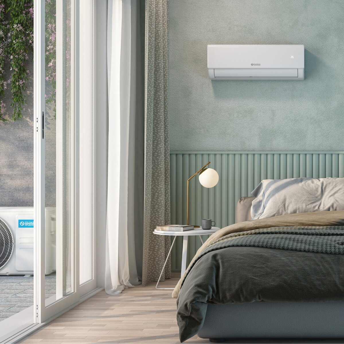Olimpia Splendid Nexya S5 E Inverter dual split air conditioner 12000+18000 BTU inverter A++ wifi external unit 6.2 kW