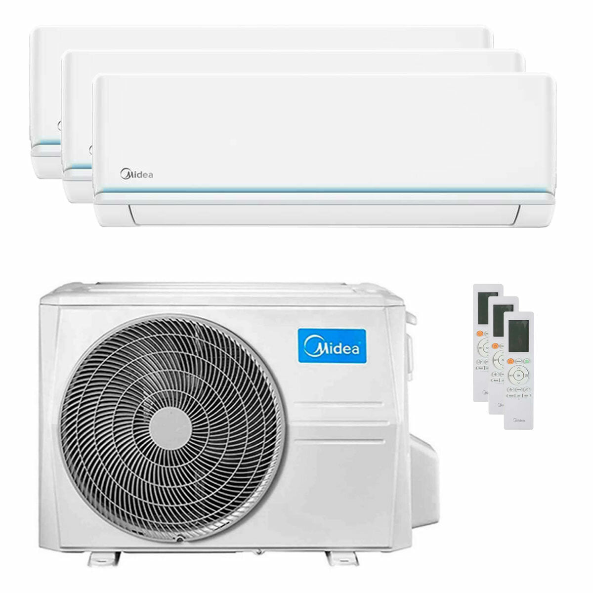 Midea Evolution trial split air conditioner 9000+9000+12000 BTU inverter A++ external unit 6.2 kW