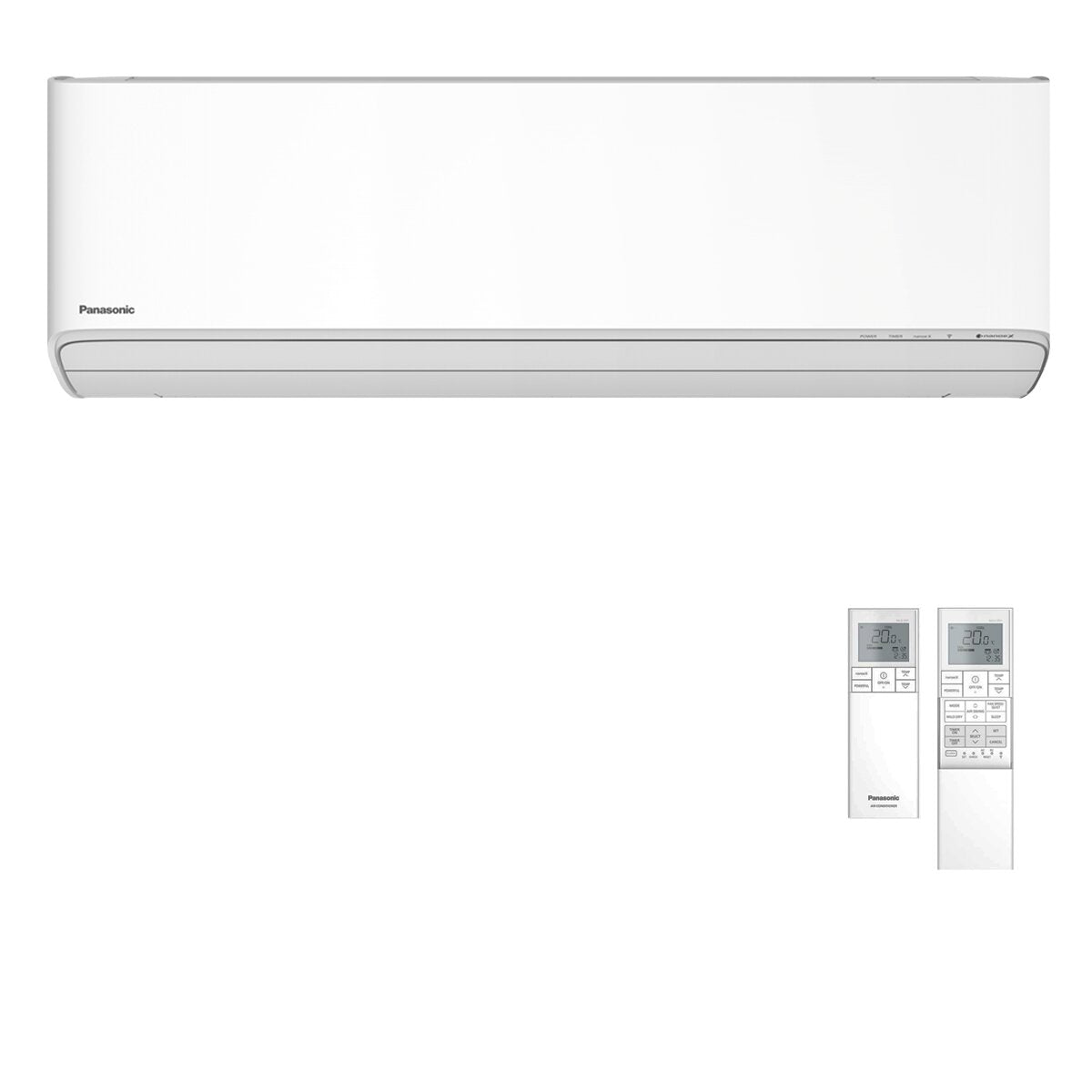 Climatiseur double split Panasonic Etherea 7000+15000 BTU Inverter A+++ Wi-Fi Unité externe 5 kW Blanc mat