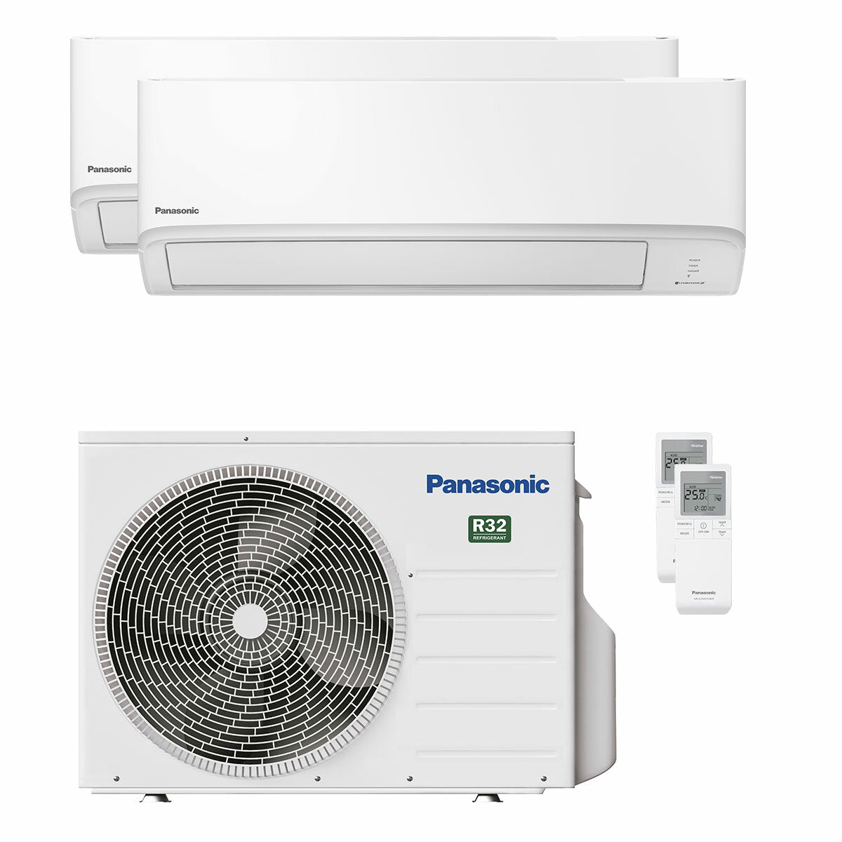Panasonic Klimaanlage TZ-Serie Dual Split 7000+9000 BTU Inverter A+++ WLAN-Außeneinheit 3,5 kW 