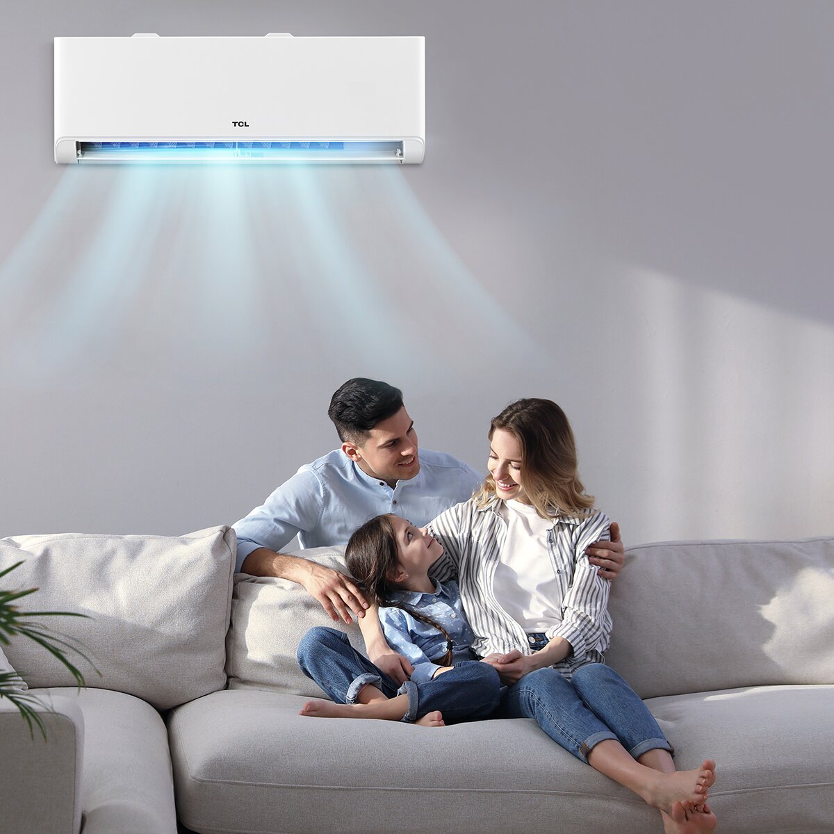 Climatiseur split d'essai TCL BreezeIN P5 9000+9000+18000 BTU Inverter A++ unité externe wifi 7,9 kW 