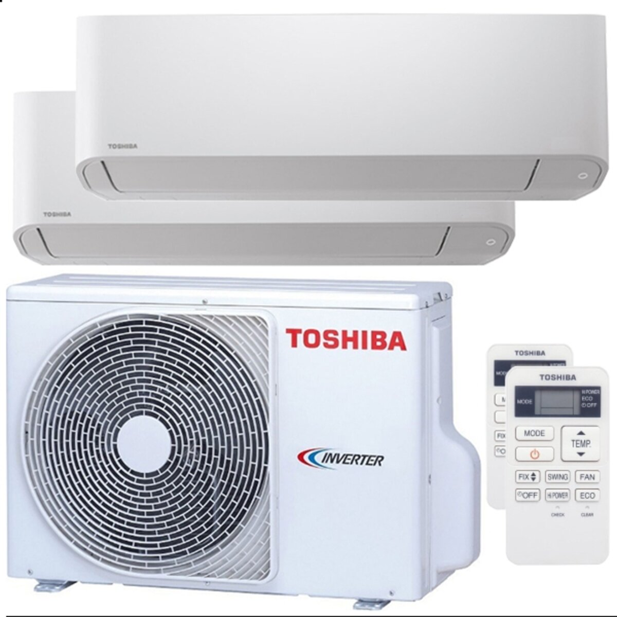 Climatiseur Toshiba Seiya dual split 12000 + 12000 BTU A++ unité extérieure 5,2 kW
