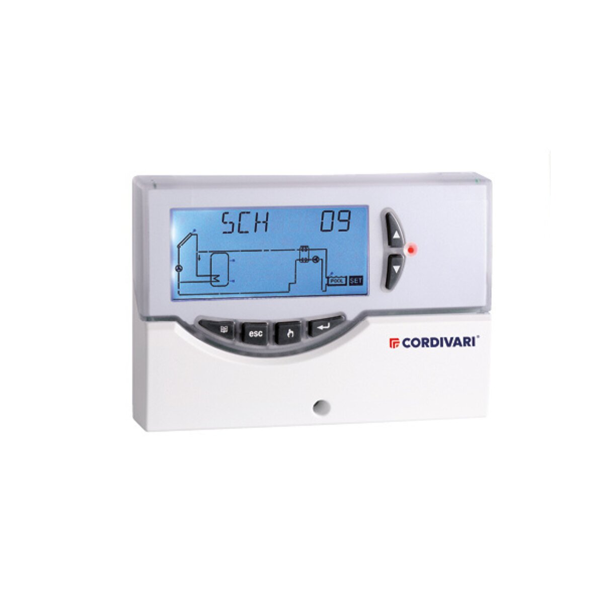 BASIC electronic control unit for solar thermal with 3 probes