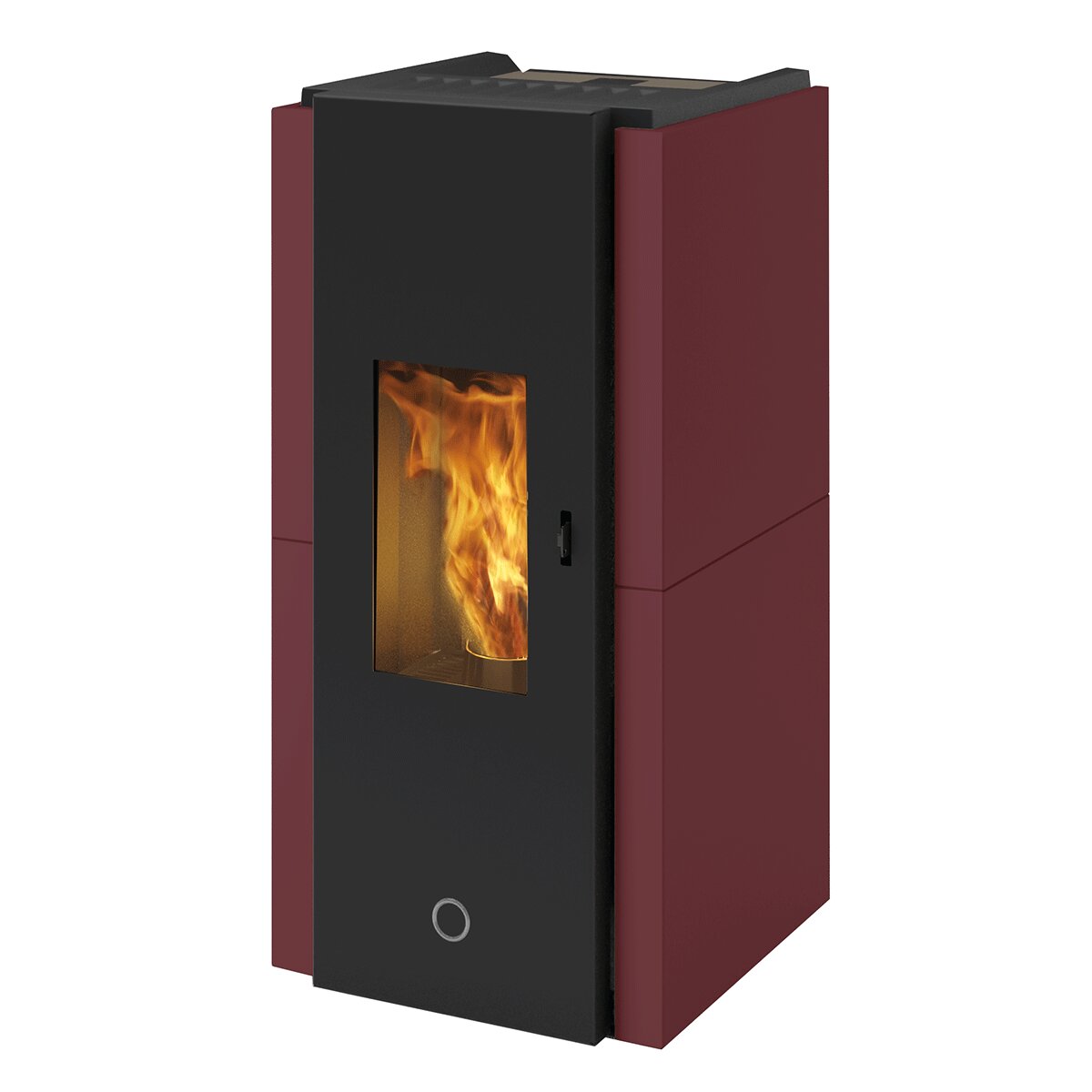Pelletofen EK63 ZONE80 – Edilkamin-Gruppe – 7,6 kW luftdicht Bordeaux