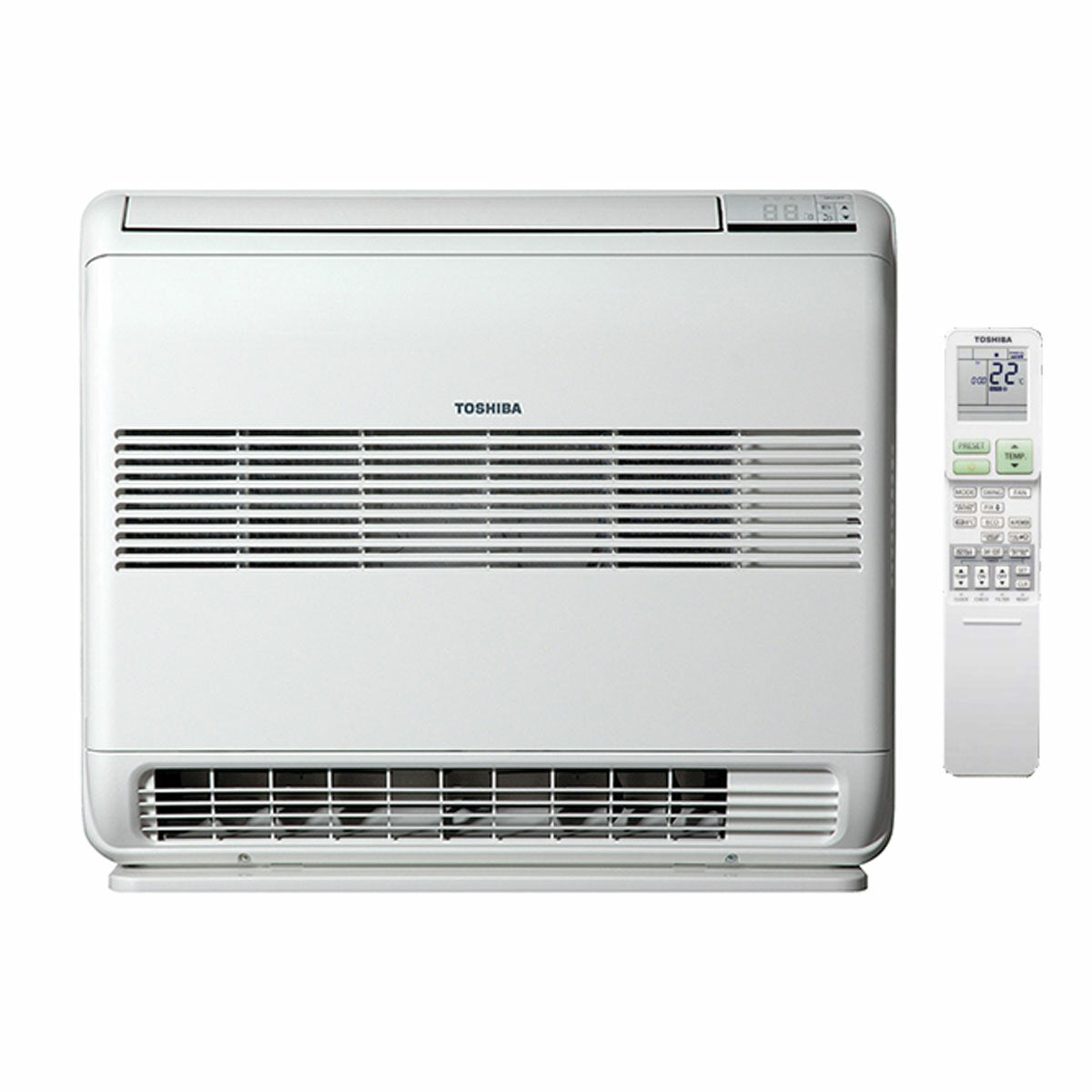 Climatiseur quadri split Toshiba Console J2 12000+12000+12000+12000 BTU inverseur A++ unité extérieure 8 kW 
