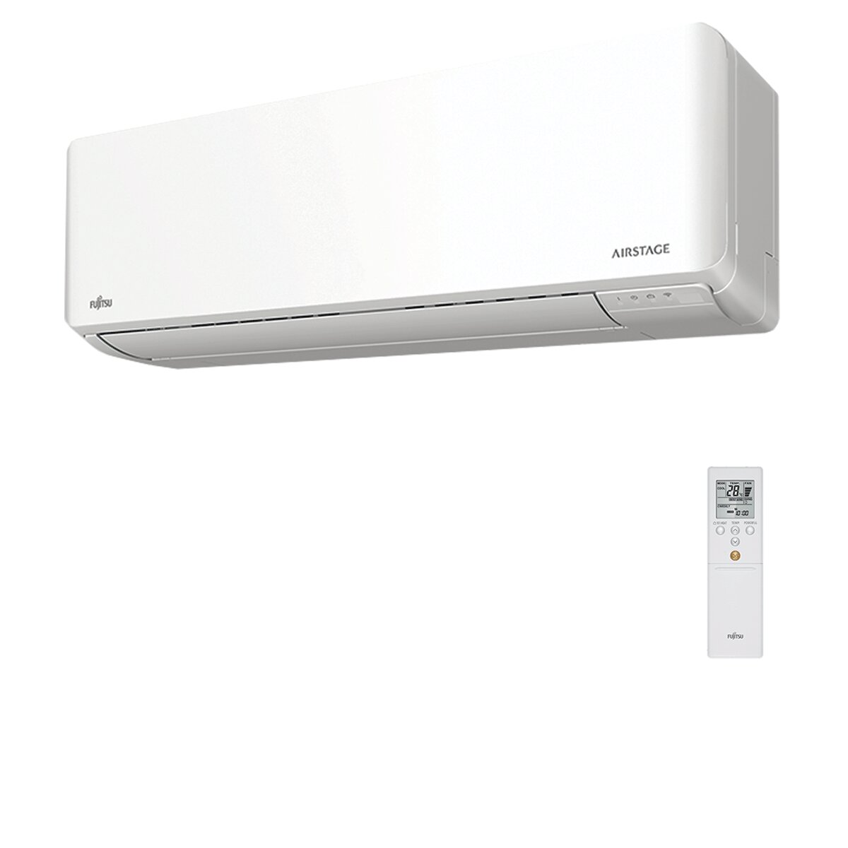 Fujitsu-Klimaanlage KMCG-Serie WiFi trial split 7000+7000+12000 BTU Wechselrichter A+++ WLAN-Außeneinheit 5,4 kW 