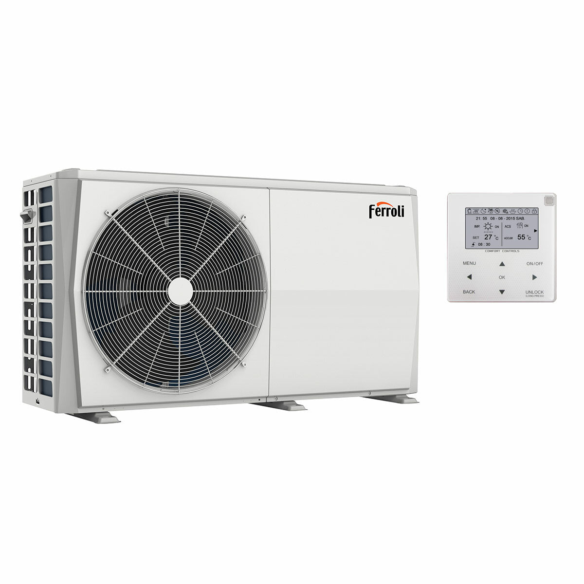 Luft-Wasser-Wärmepumpe Ferroli Omnia M 3.2 6,3 kW Monoblock Einphasen-Inverter R32 A++