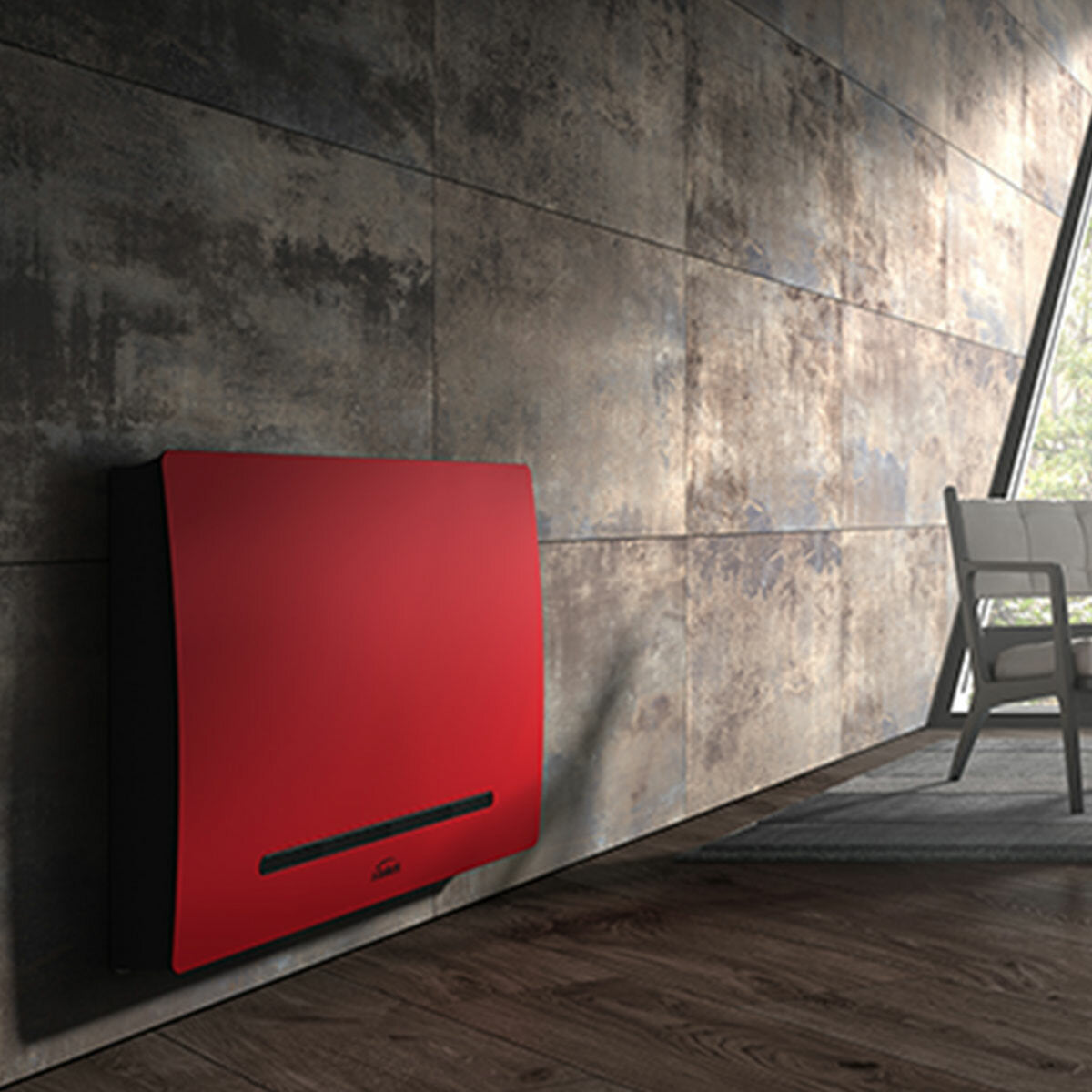 Galletti ART-U Metallic Skin Red 40 Gebläsekonvektor 3,21 - 3,12 kW rot