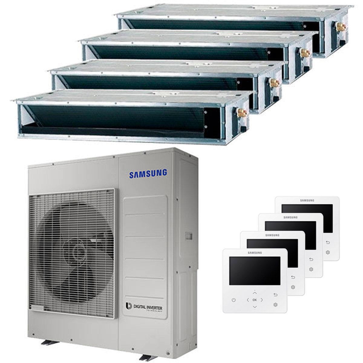 Samsung Klimaanlage kanalisierbar Quad Split 12000 + 12000 + 12000 + 12000 BTU Inverter A++ Außengerät 10 kW