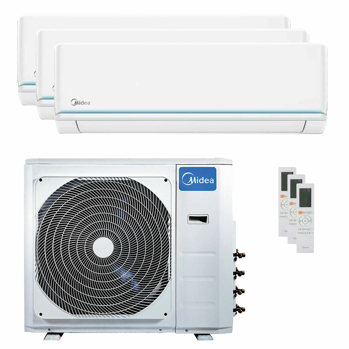 Midea Evolution Trial-Split-Klimaanlage 9000+9000+18000 BTU Inverter A++ Außeneinheit 8,2 kW 