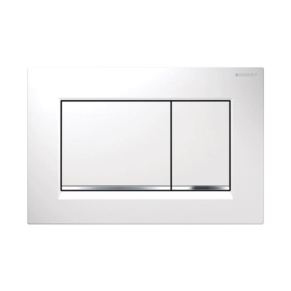 Geberit Sigma 30 white plate for two-quantity rinsing